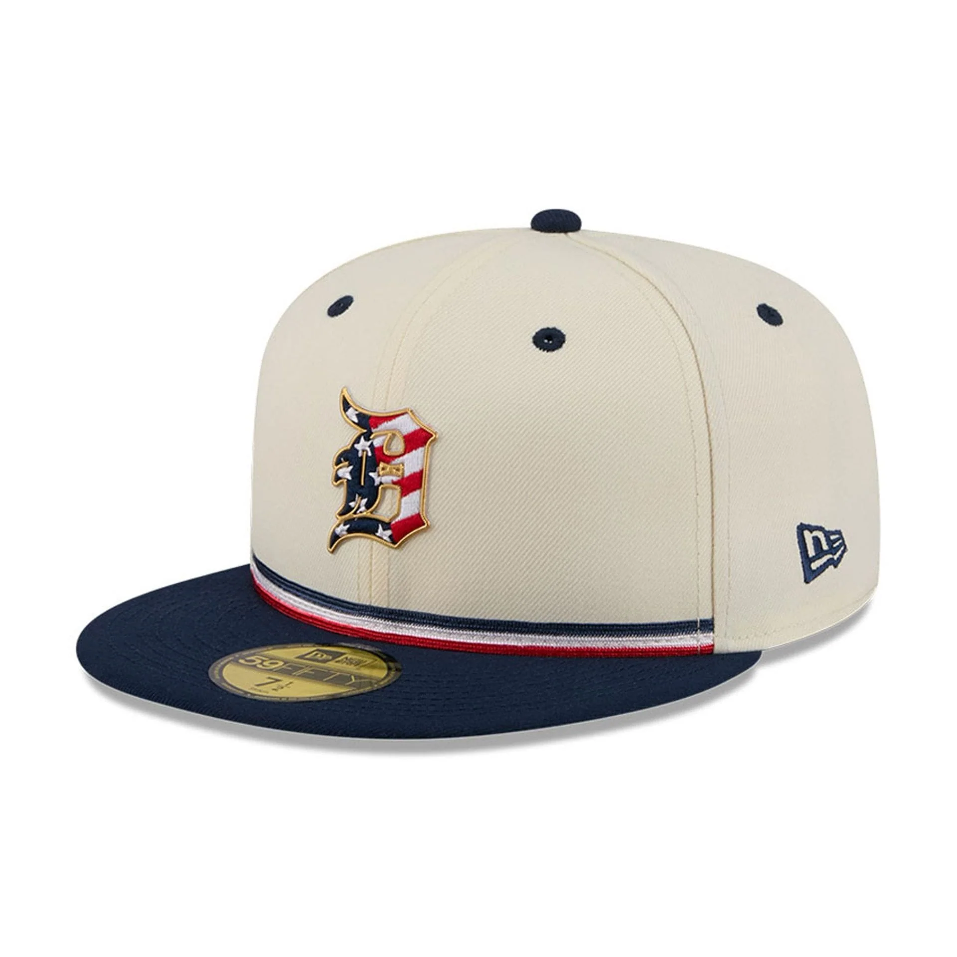 Detroit Tigers MLB 4th Of July 2026 Cream 59FIFTY Fitted Cap - Image 3