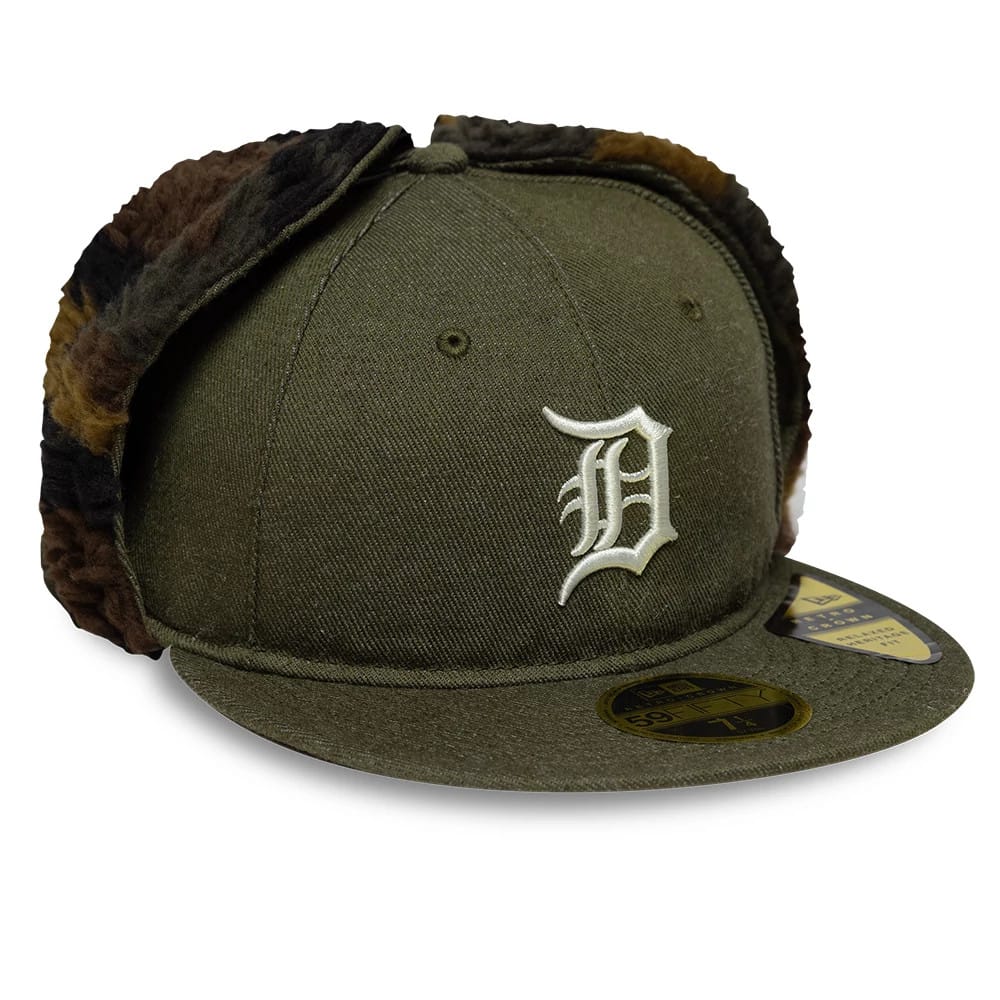 Detroit Tigers MLB Camo Open Green Retro Crown 59FIFTY Fitted Cap - Image 4