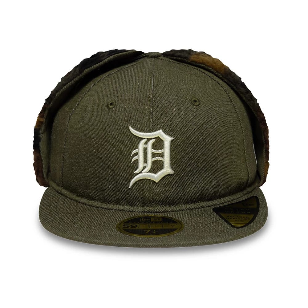 Detroit Tigers MLB Camo Open Green Retro Crown 59FIFTY Fitted Cap - Image 5