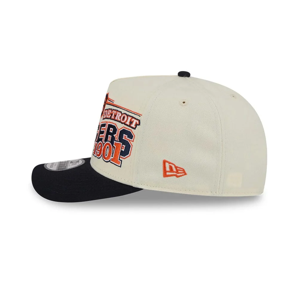 Detroit Tigers MLB Classic White 9FIFTY A-Frame Snapback Adjustable Cap - Image 5