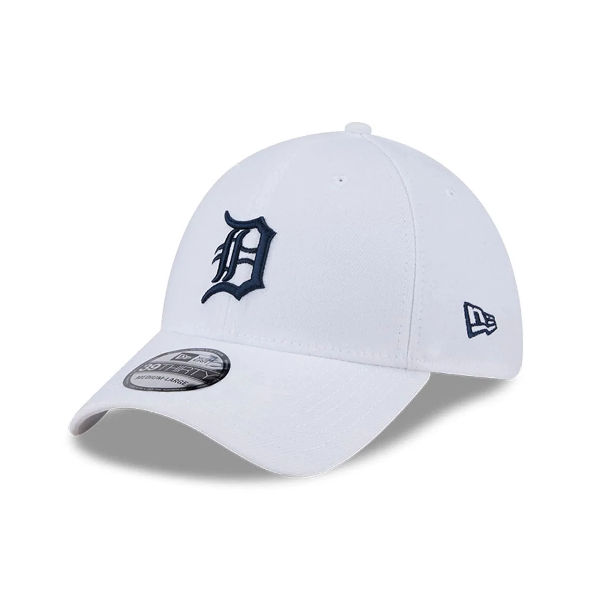 Detroit Tigers MLB Evergreen White 39THIRTY Stretch Fit Cap