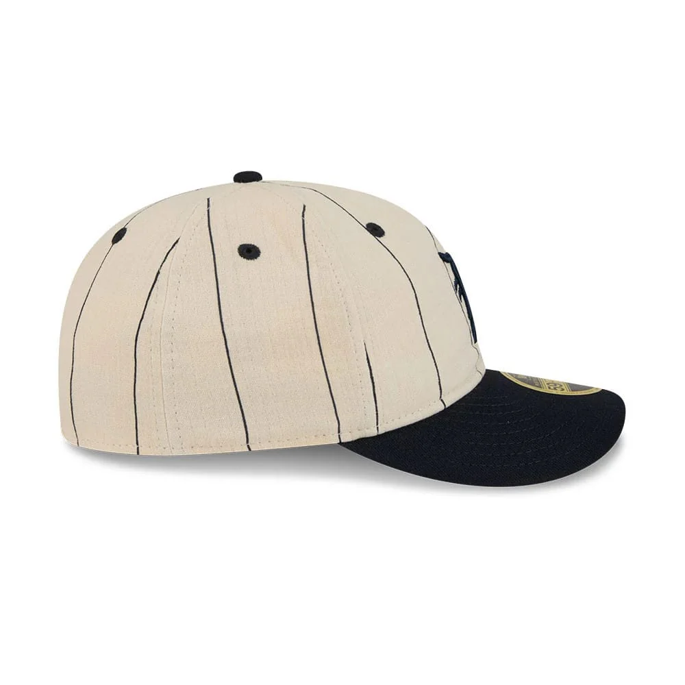 Detroit Tigers MLB Linen Cream Retro Crown 59FIFTY Fitted Cap - Image 7