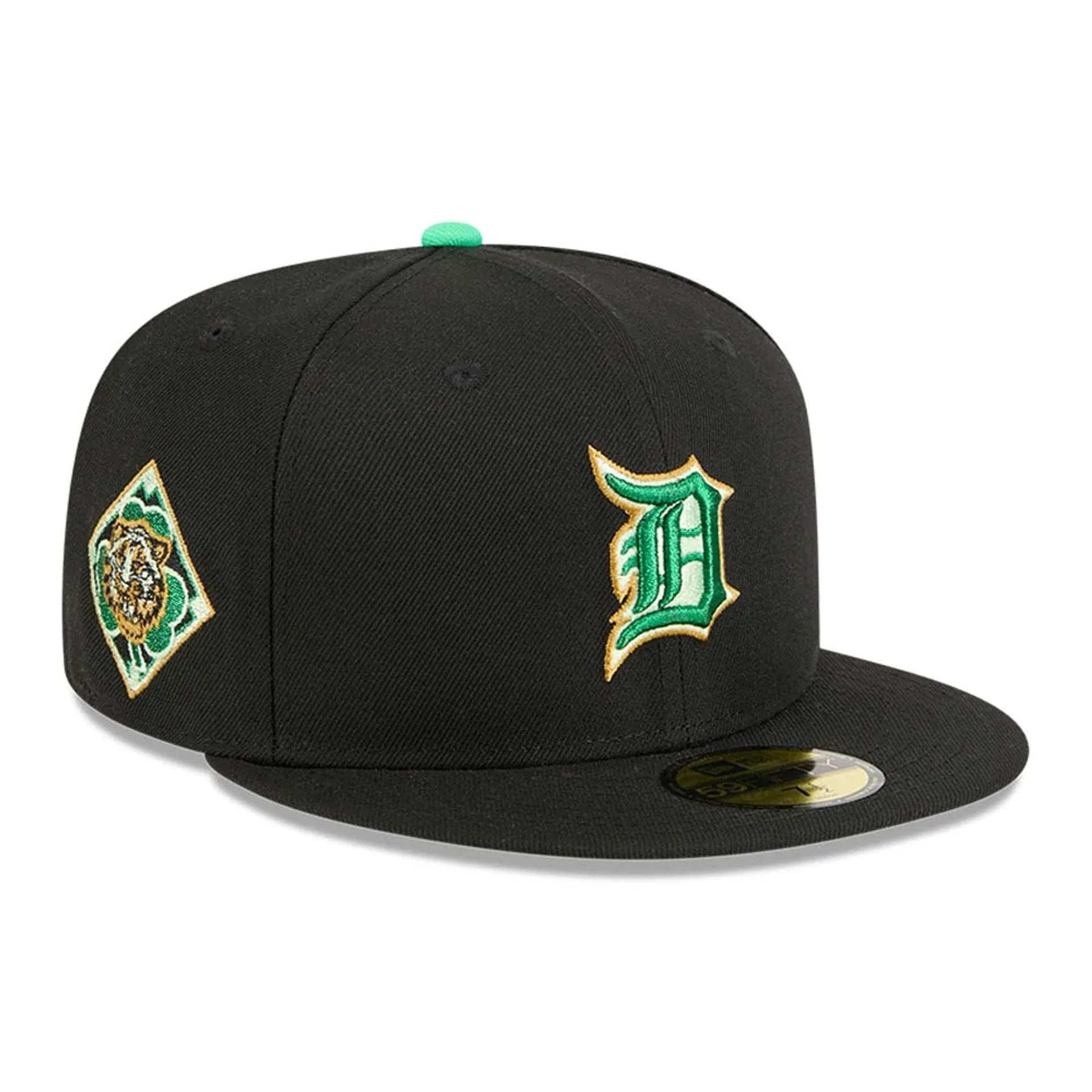 Detroit Tigers MLB Saint Patrick's Day Black 59FIFTY Fitted Cap