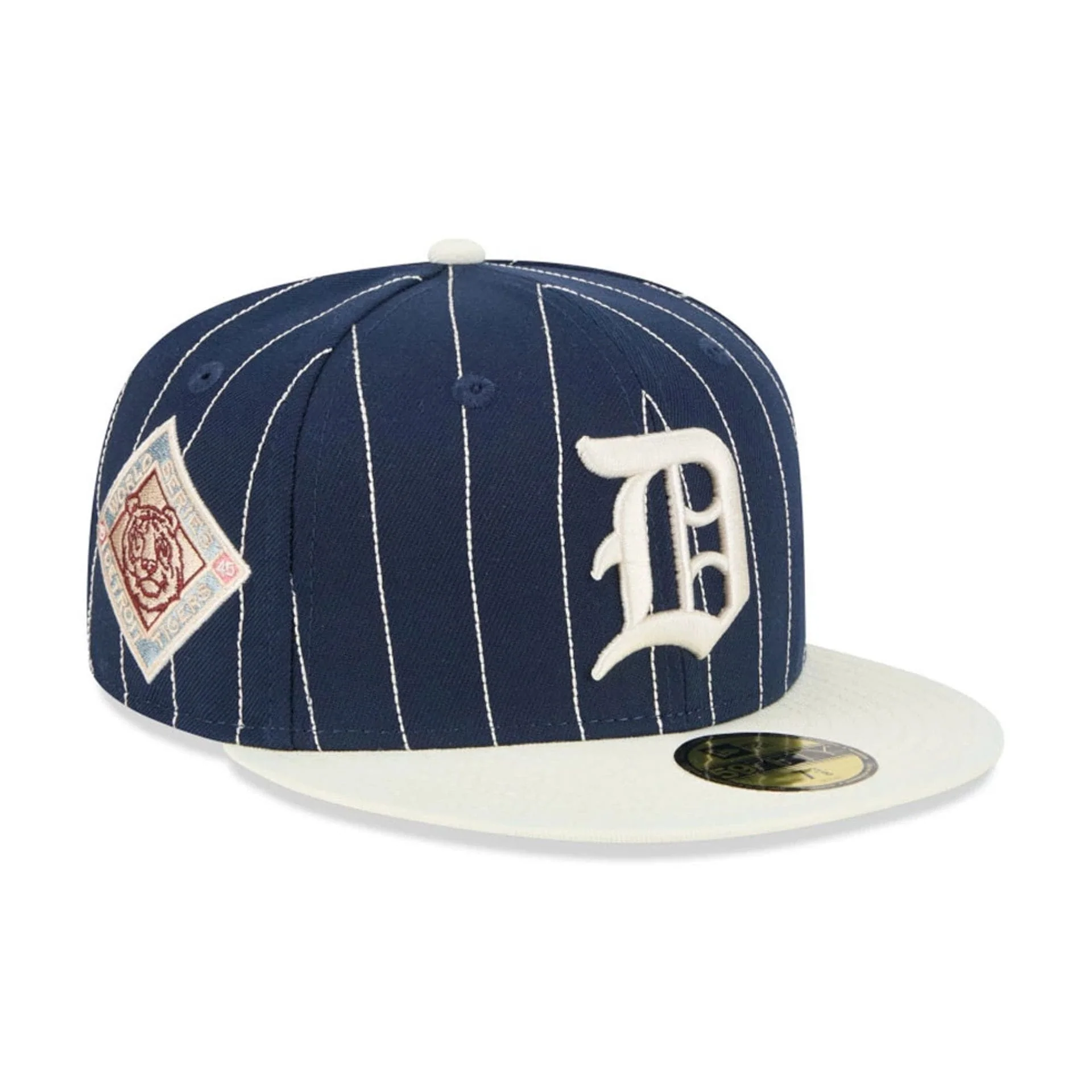 Detroit Tigers MLB Stripes Dark Blue 59FIFTY Fitted Cap