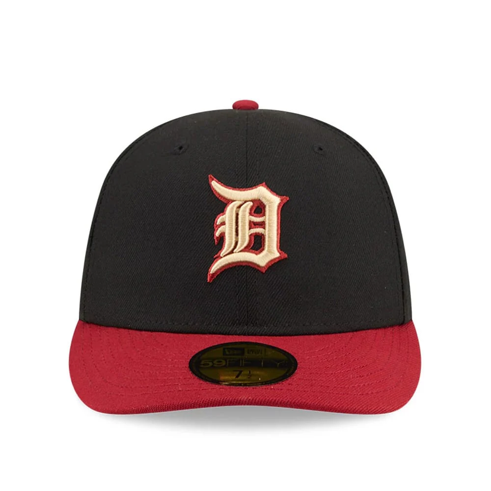 Detroit Tigers MLB Team Cards Black 59FIFTY Fitted Cap - Image 3