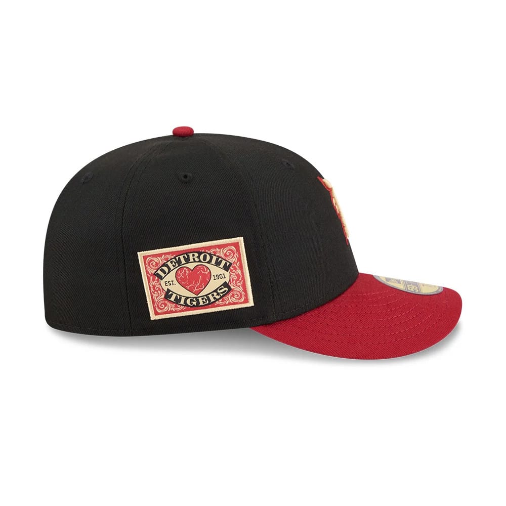 Detroit Tigers MLB Team Cards Black 59FIFTY Fitted Cap - Image 5