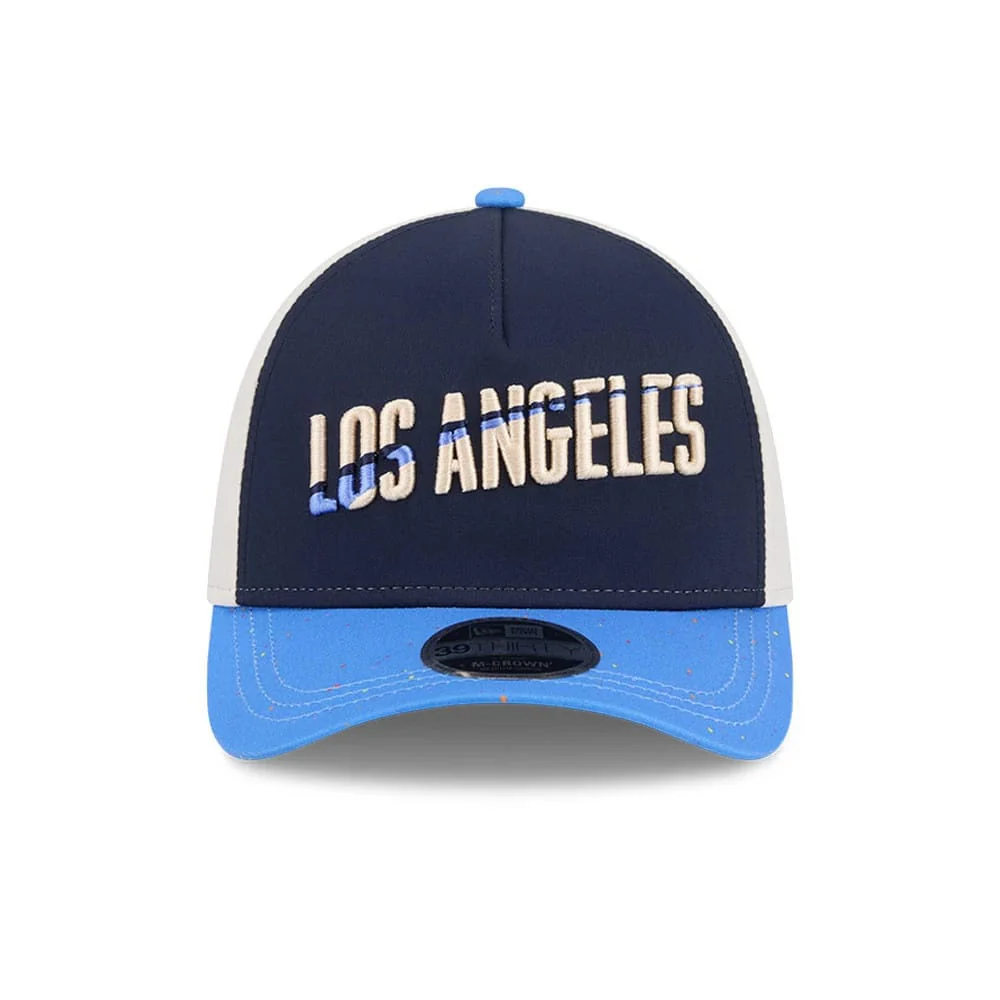 Dodgers MLB City Connect Navy 39THIRTY M-Crown A-Frame Stretch Fit Cap - Image 3