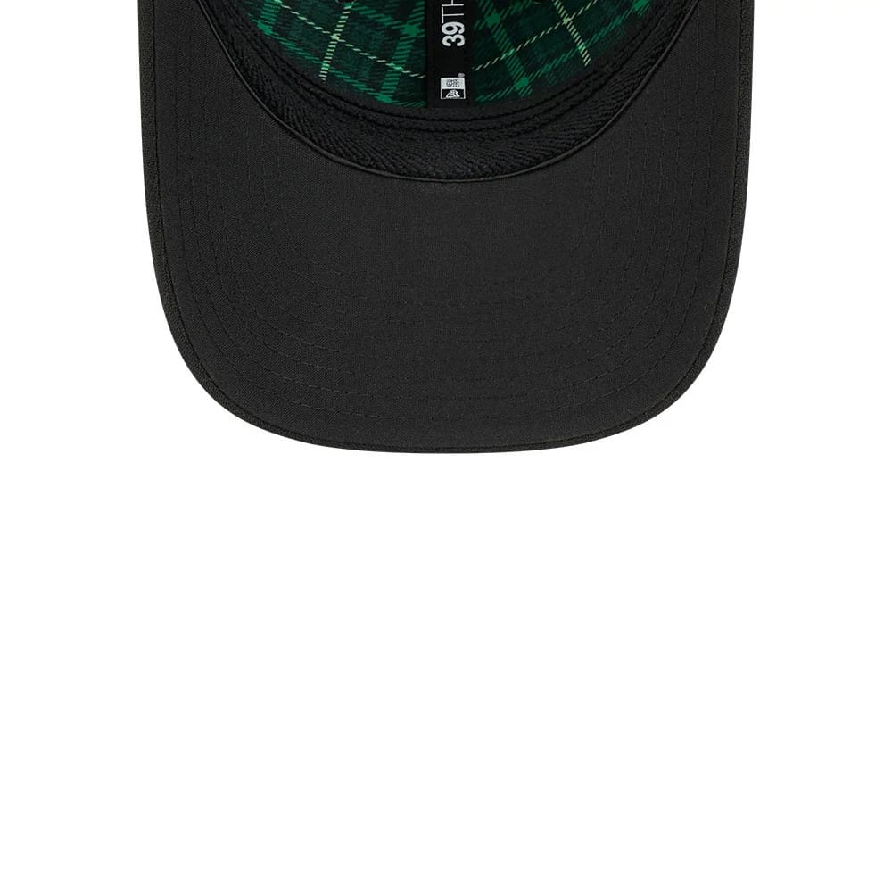 Dodgers MLB Saint Patrick's Day Black 39THIRTY M-Crown A-Frame Stretch Fit Cap - Image 7
