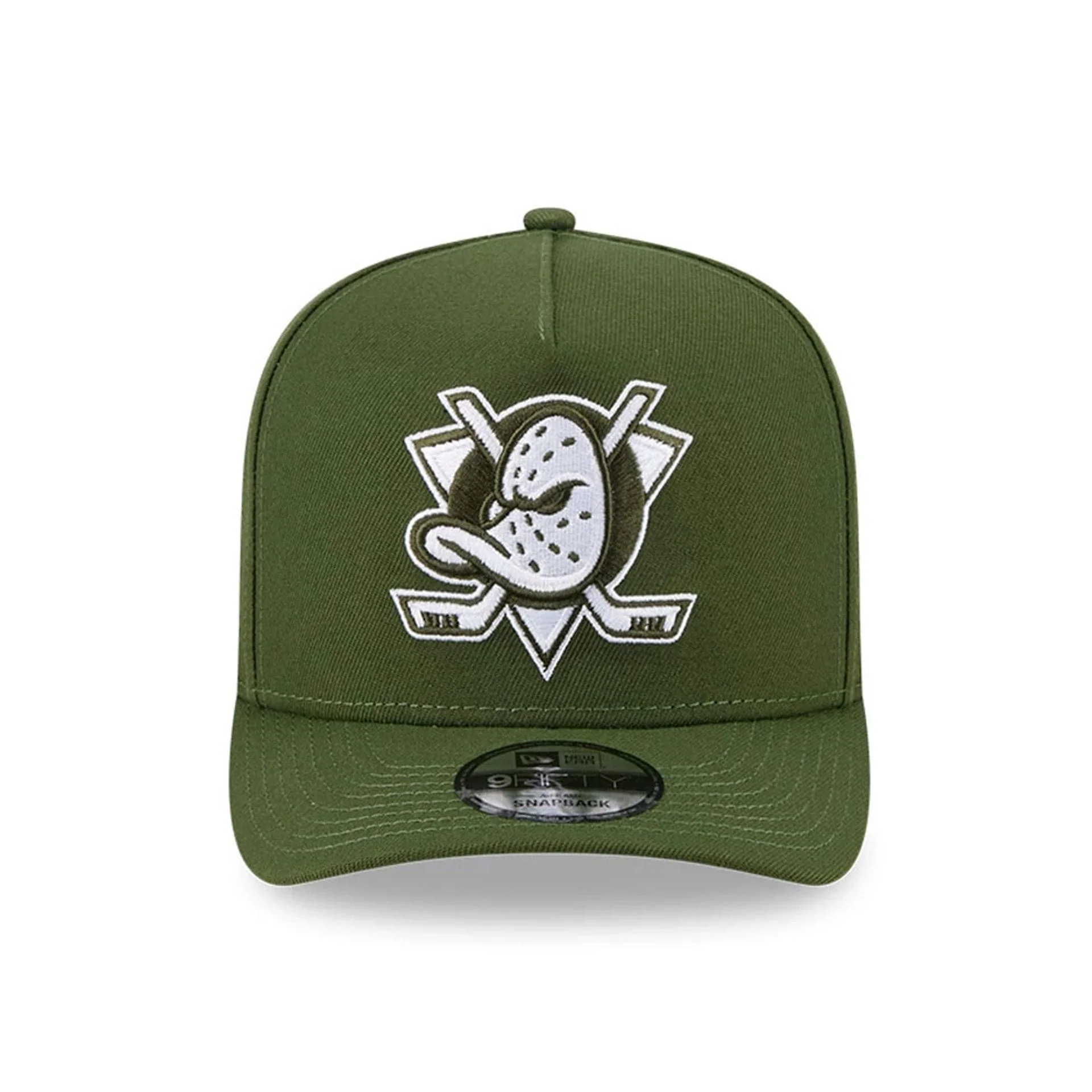 Ducks NHL Rifle Green 9FIFTY A-Frame Snapback Adjustable Cap - Image 3