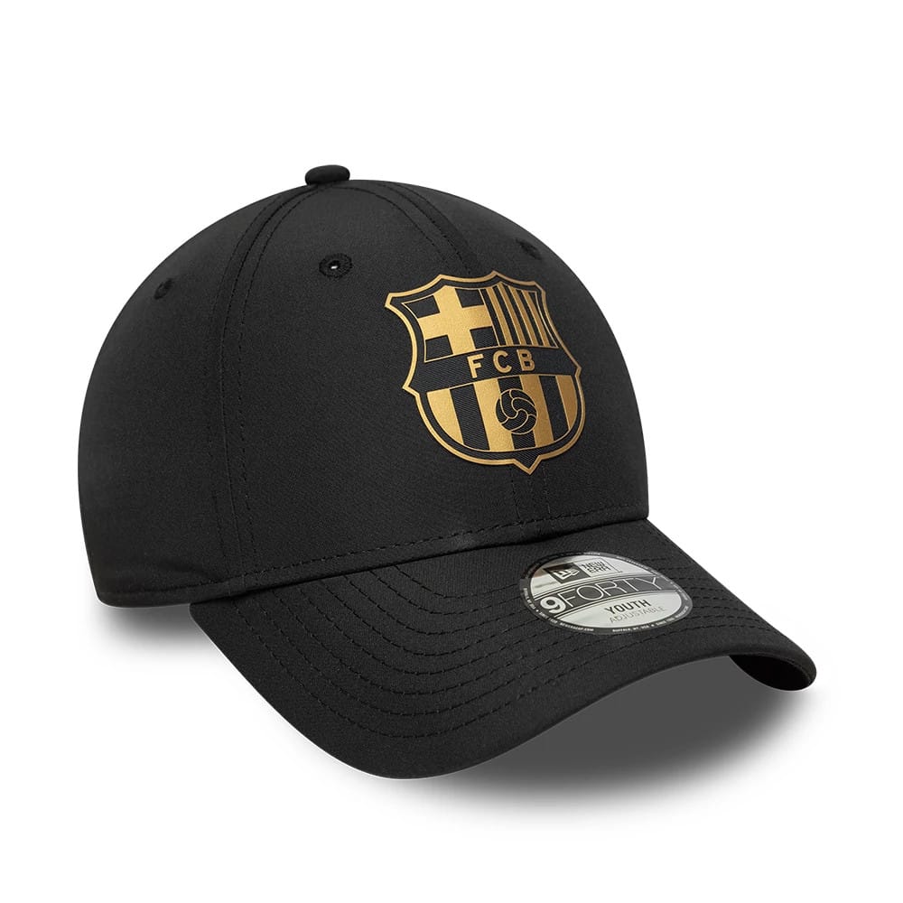 FC Barcelona Youth Black & Gold 9FORTY Adjustable Cap - Image 3