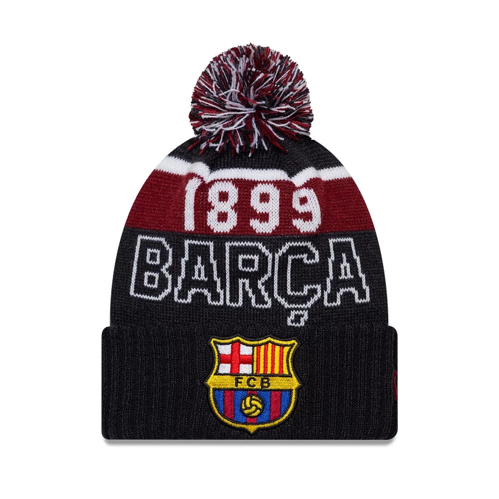FC Barcelona Youth Core Navy Sport knit Beanie Hat
