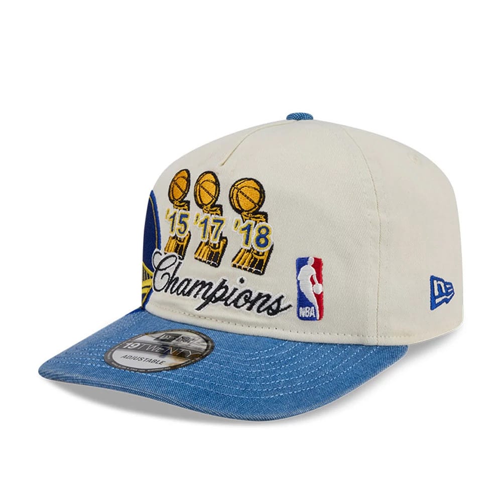 Golden State Warriors NBA Hardwood Classic Blue 19TWENTY Adjustable Cap - Image 4