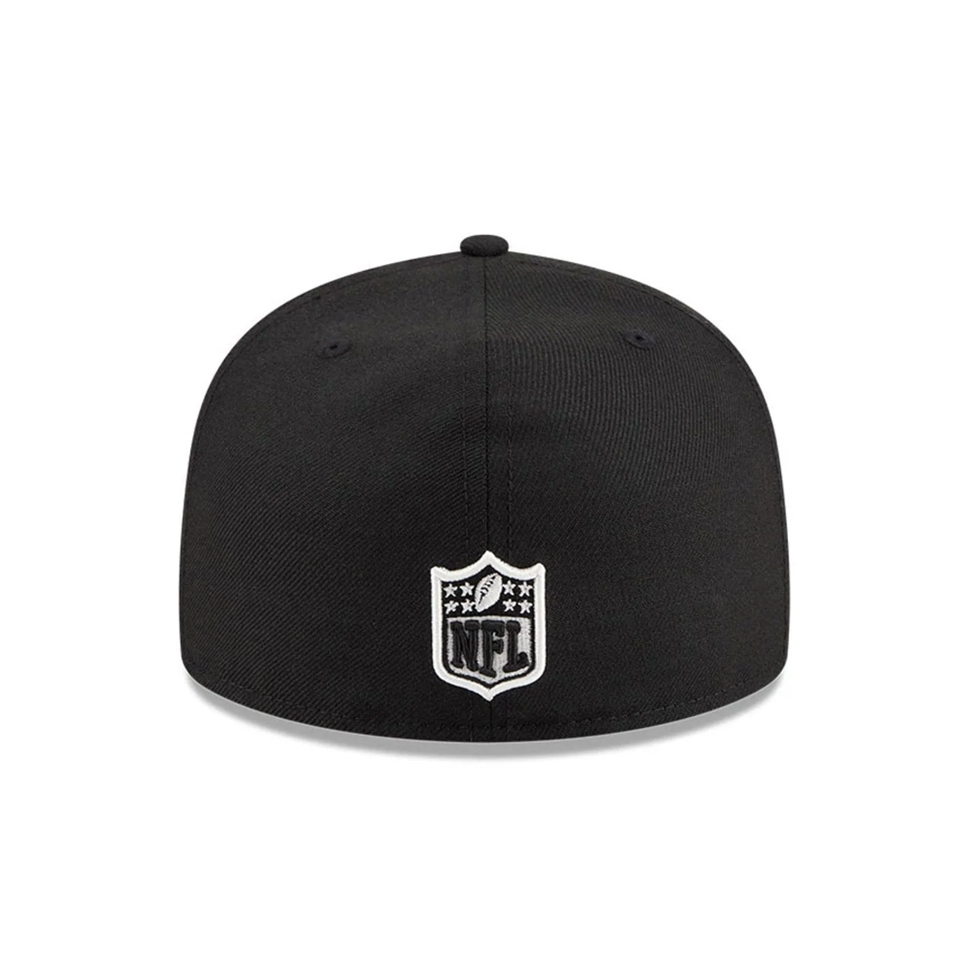 Green Bay Packers NFL Chiseled Embroidery Black 59FIFTY A-Frame Fitted Cap - Image 3