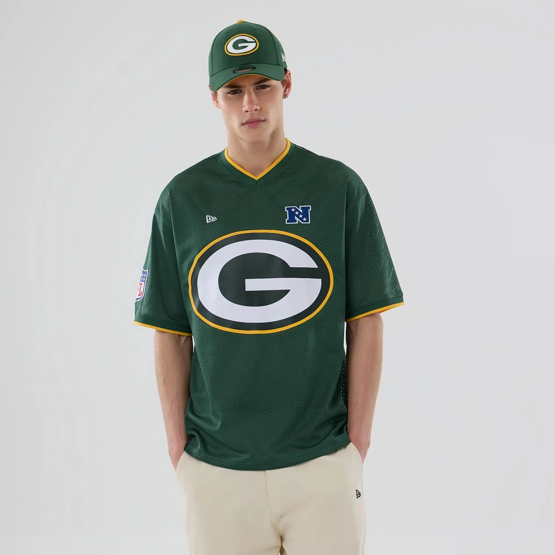 Green Bay Packers NFL Mesh Dark Green Oversized T-Shirt