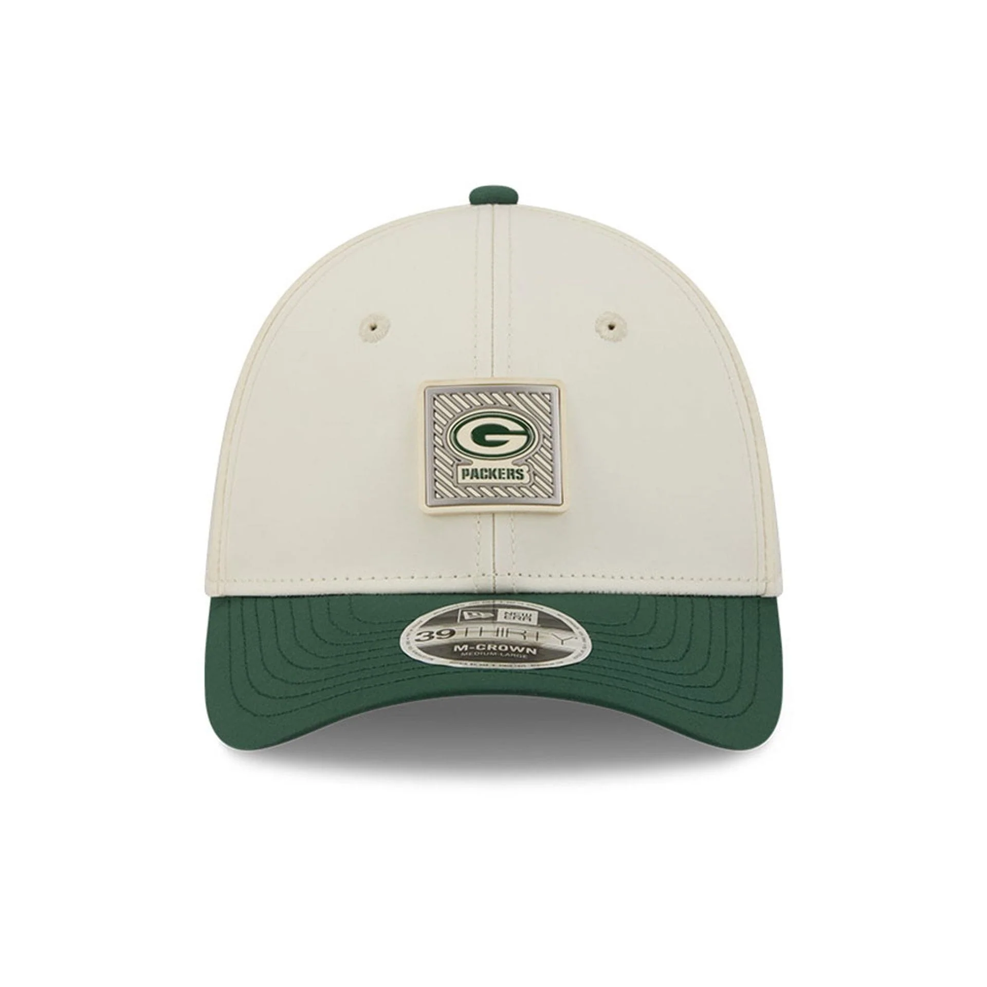 Green Bay Packers NFL Training 2026 White 39THIRTY M-Crown Stretch Fit Cap - Image 2