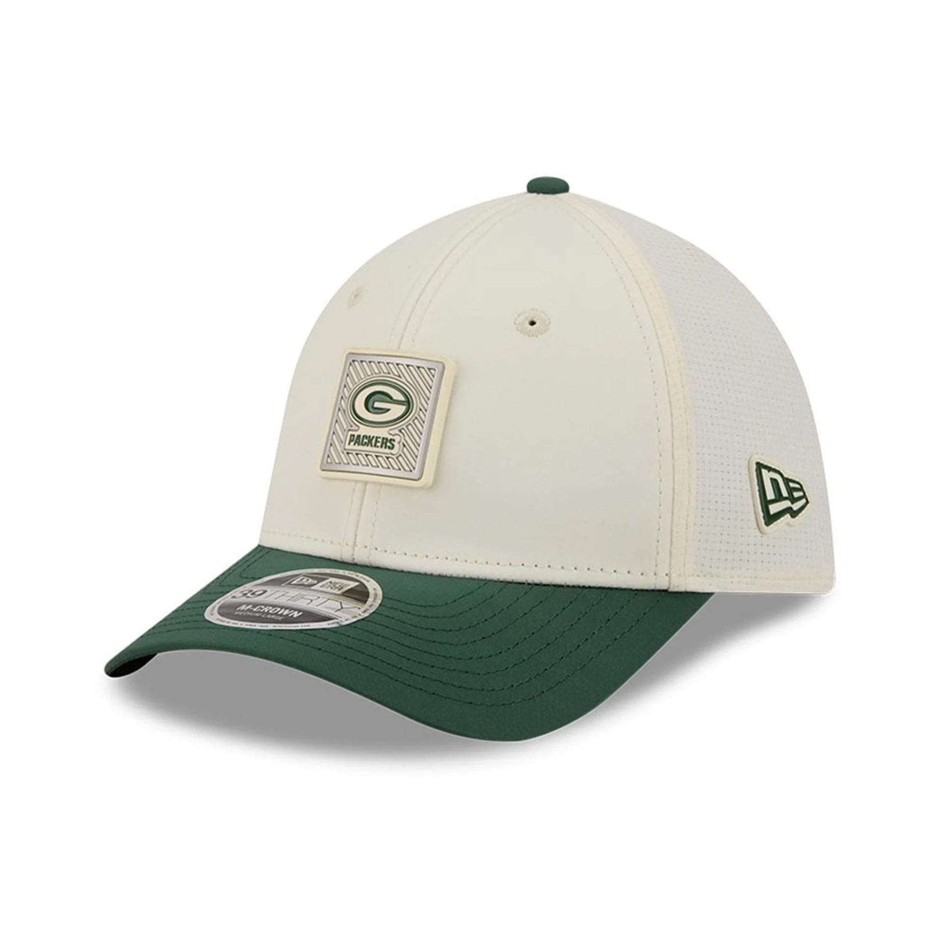 Green Bay Packers NFL Training 2026 White 39THIRTY M-Crown Stretch Fit Cap - Image 3