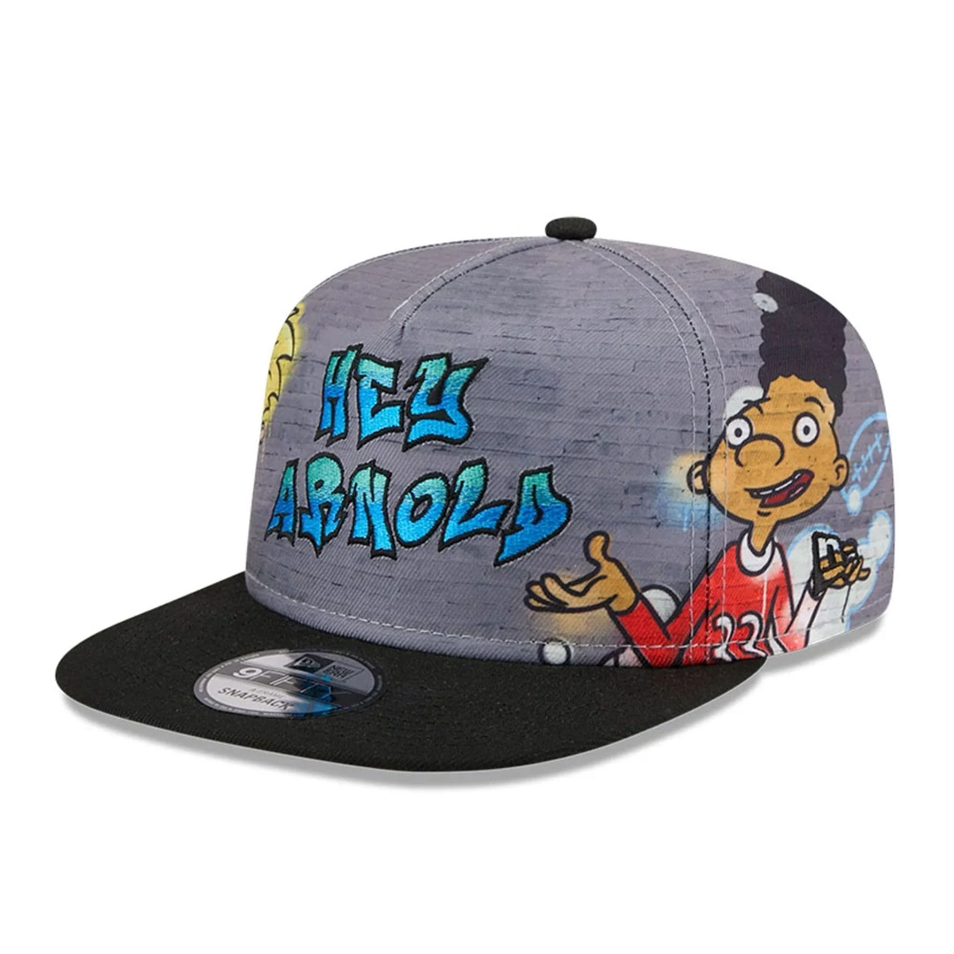 Hey Arnold Graffiti Grey 9FIFTY A-Frame Snapback Adjustable Cap