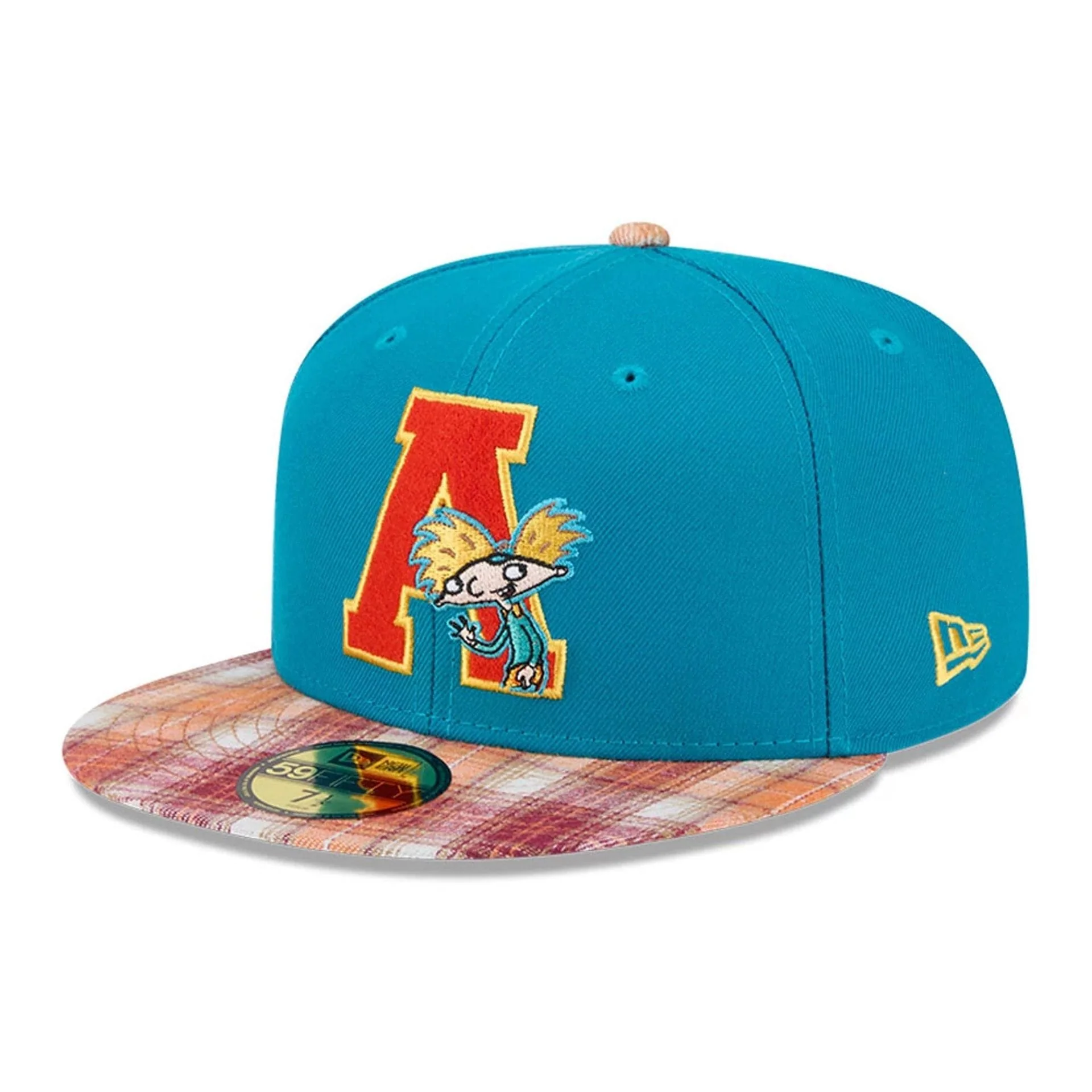 Hey Arnold Letterman Turquoise 59FIFTY Fitted Cap