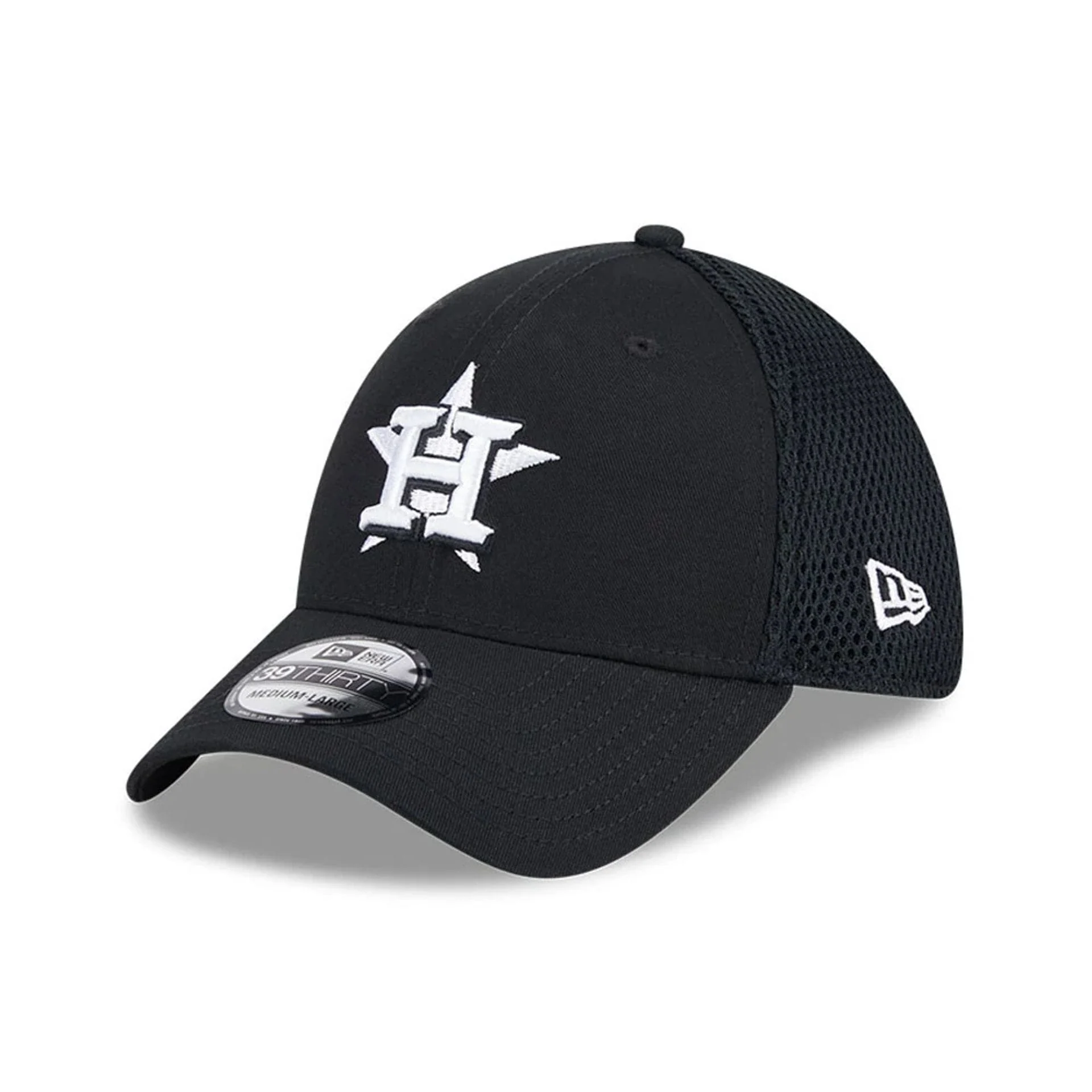 Houston Astros MLB Evergreen Neo Black 39THIRTY Stretch Fit Cap