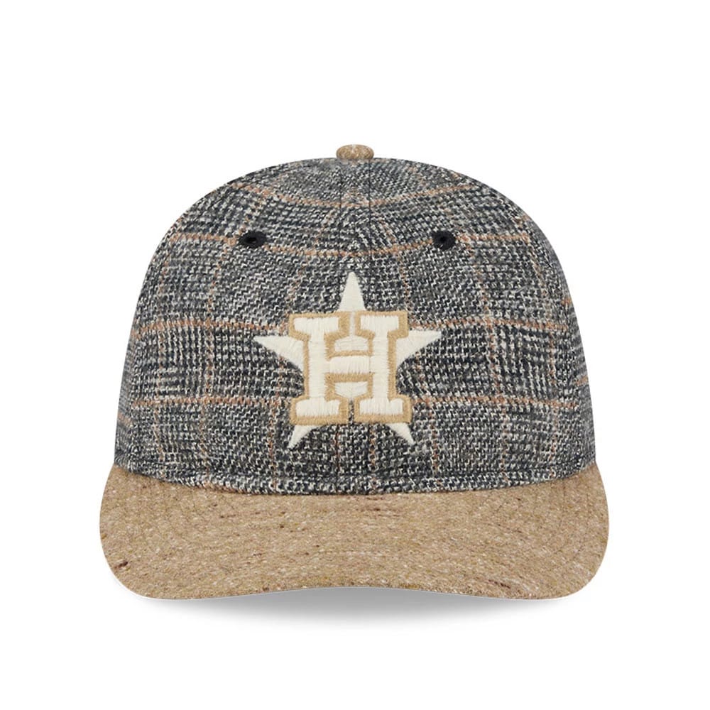 Houston Astros MLB Vintage Tweed Open Blue Retro Crown 59FIFTY Fitted Cap - Image 4