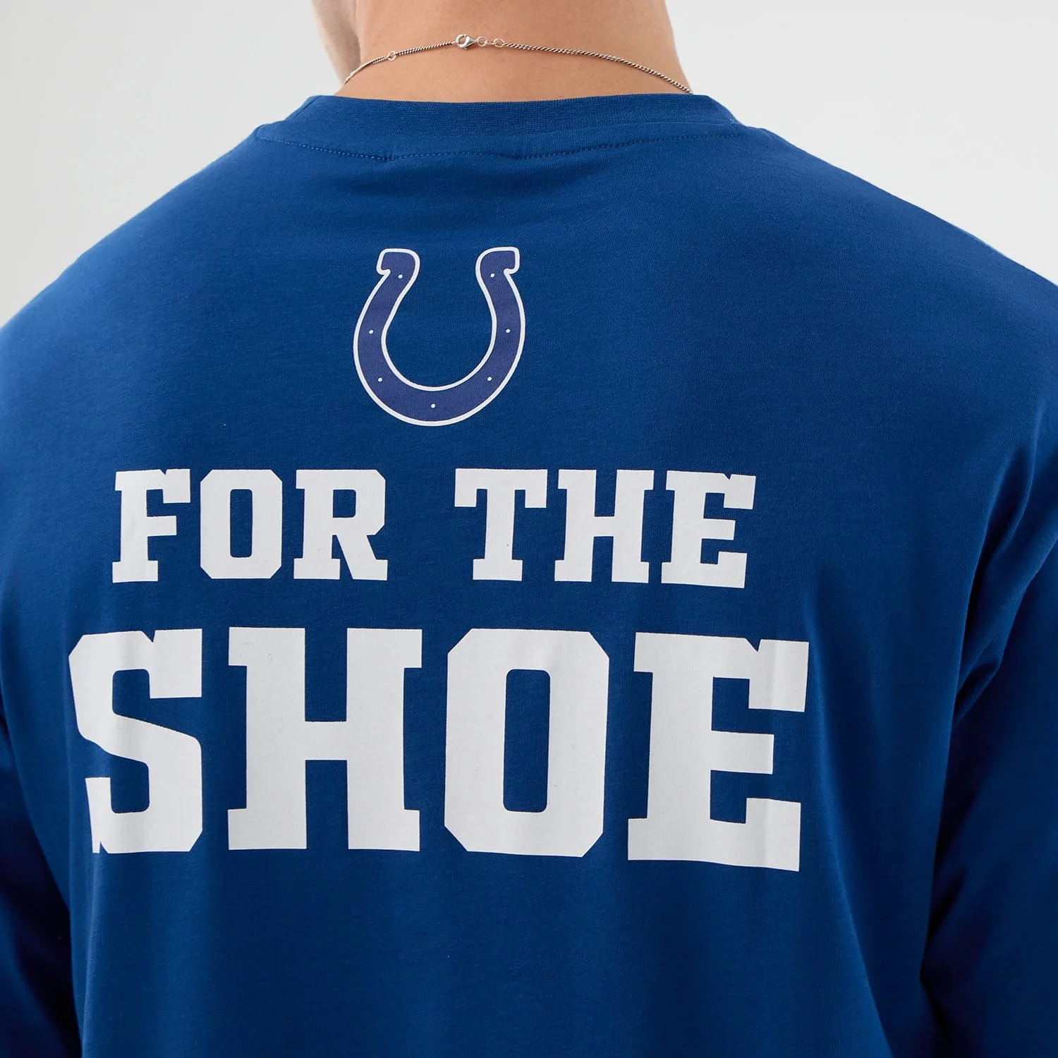 Indianapolis Colts NFL International Series Games Blue Oversized T-Shirt - Image 6