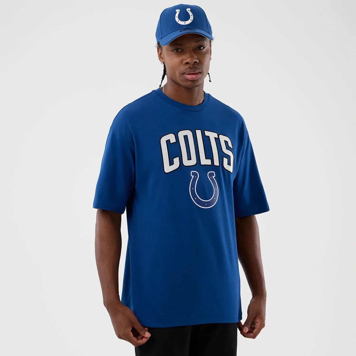 Indianapolis Colts NFL International Series Games Blue Oversized T-Shirt