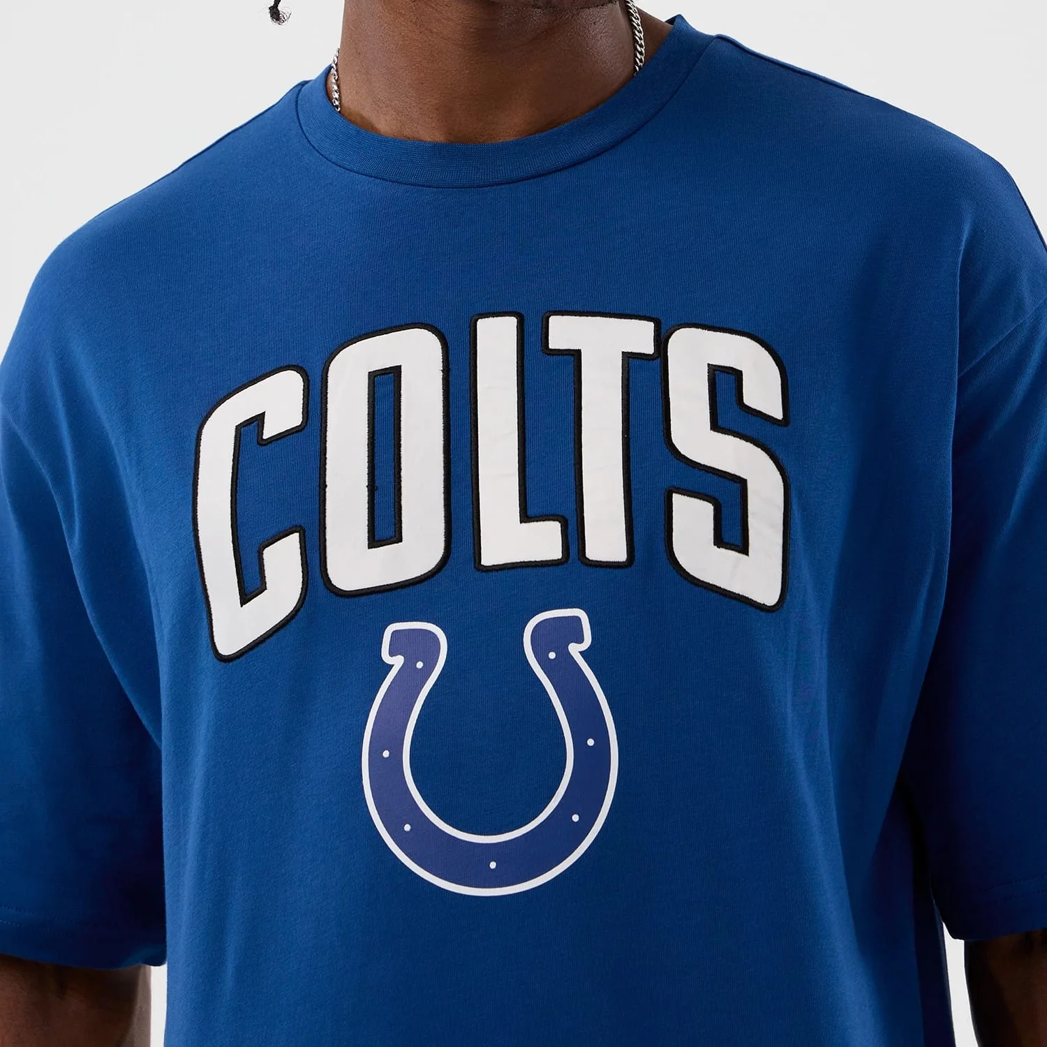 Indianapolis Colts NFL International Series Games Blue Oversized T-Shirt - Image 3