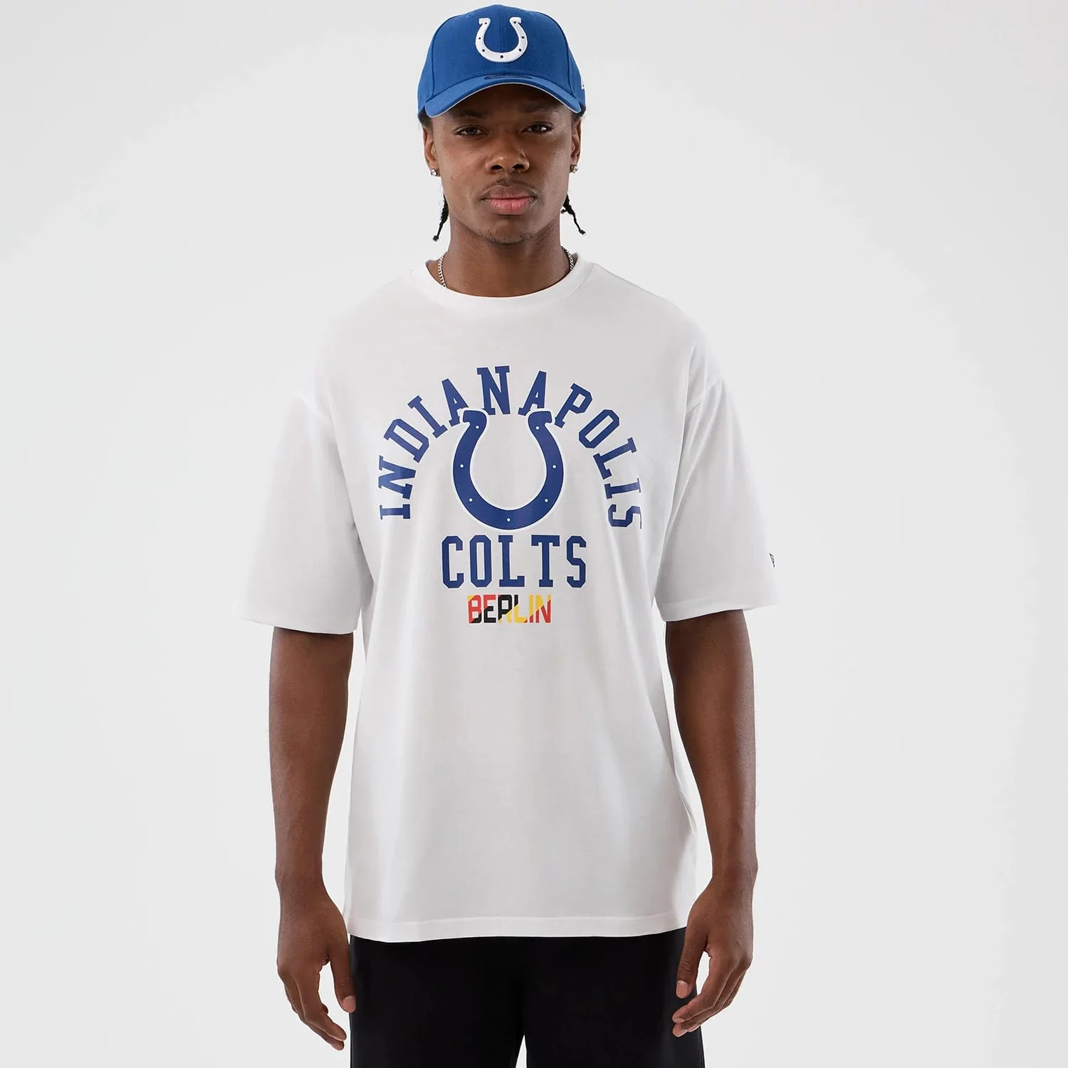 Indianapolis Colts NFL International Series Games White Oversized T-Shirt
