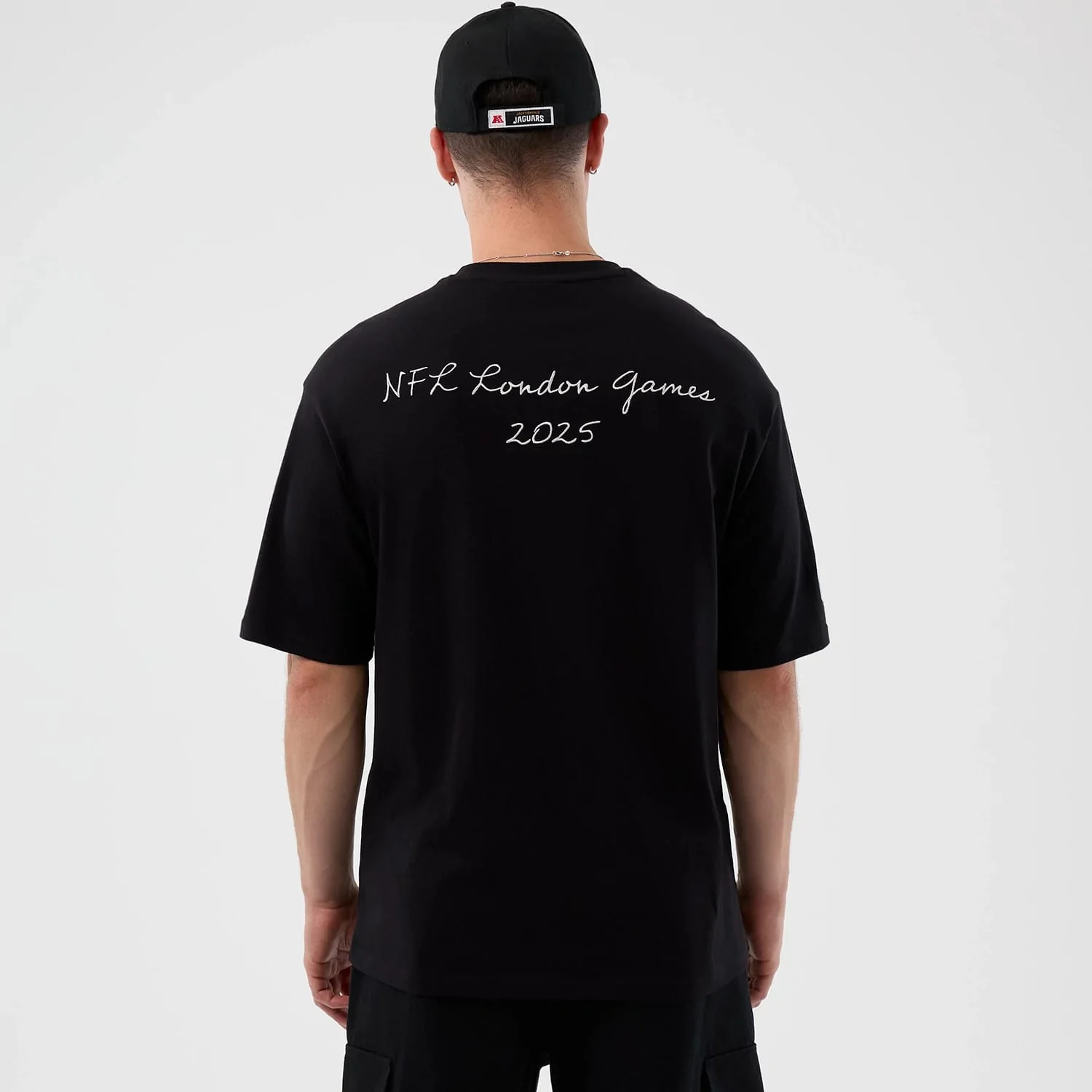 Jacksonville Jaguars NFL International Series Games Black Oversized T-Shirt - Image 2