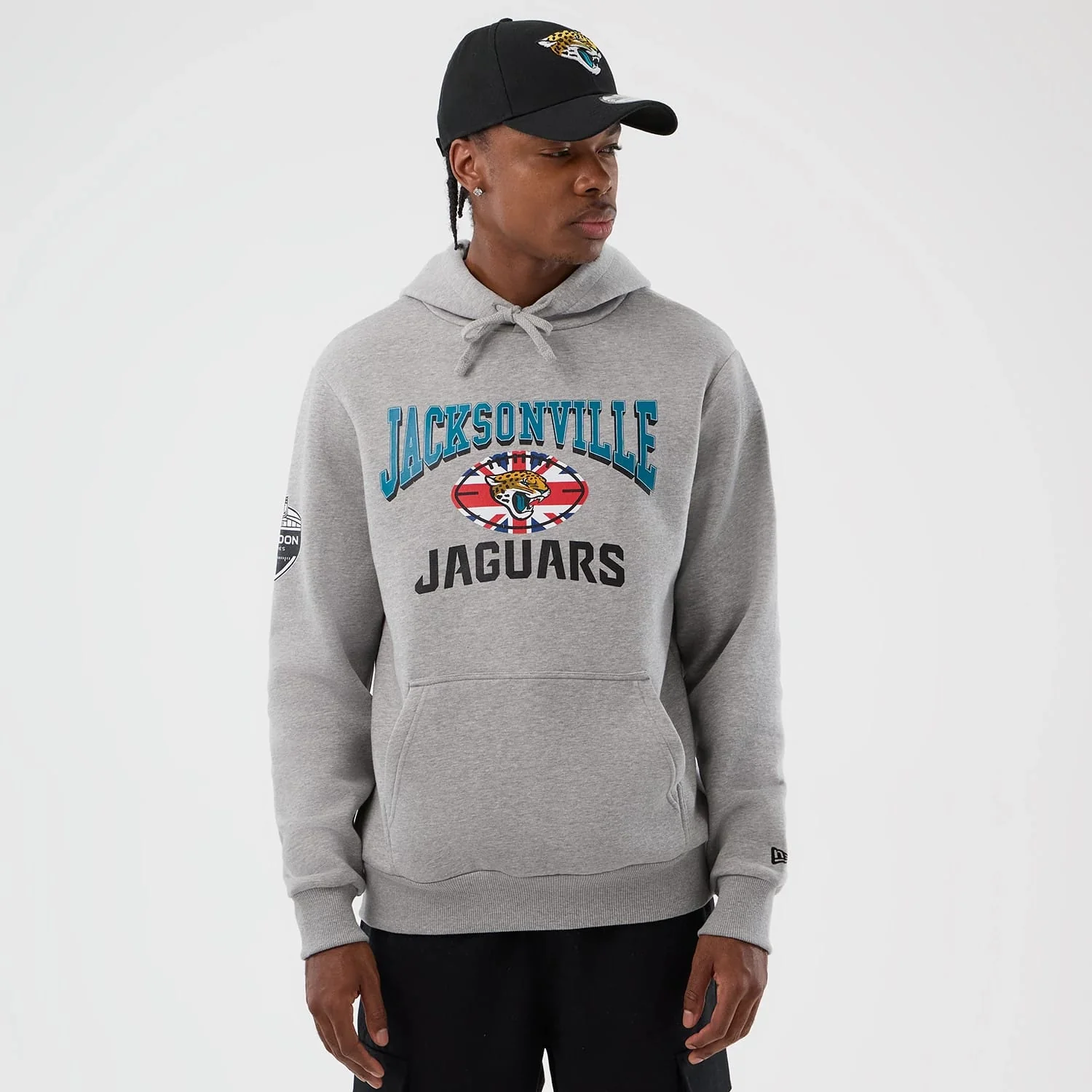 Jacksonville Jaguars NFL International Series Games Grey Pullover Hoodie