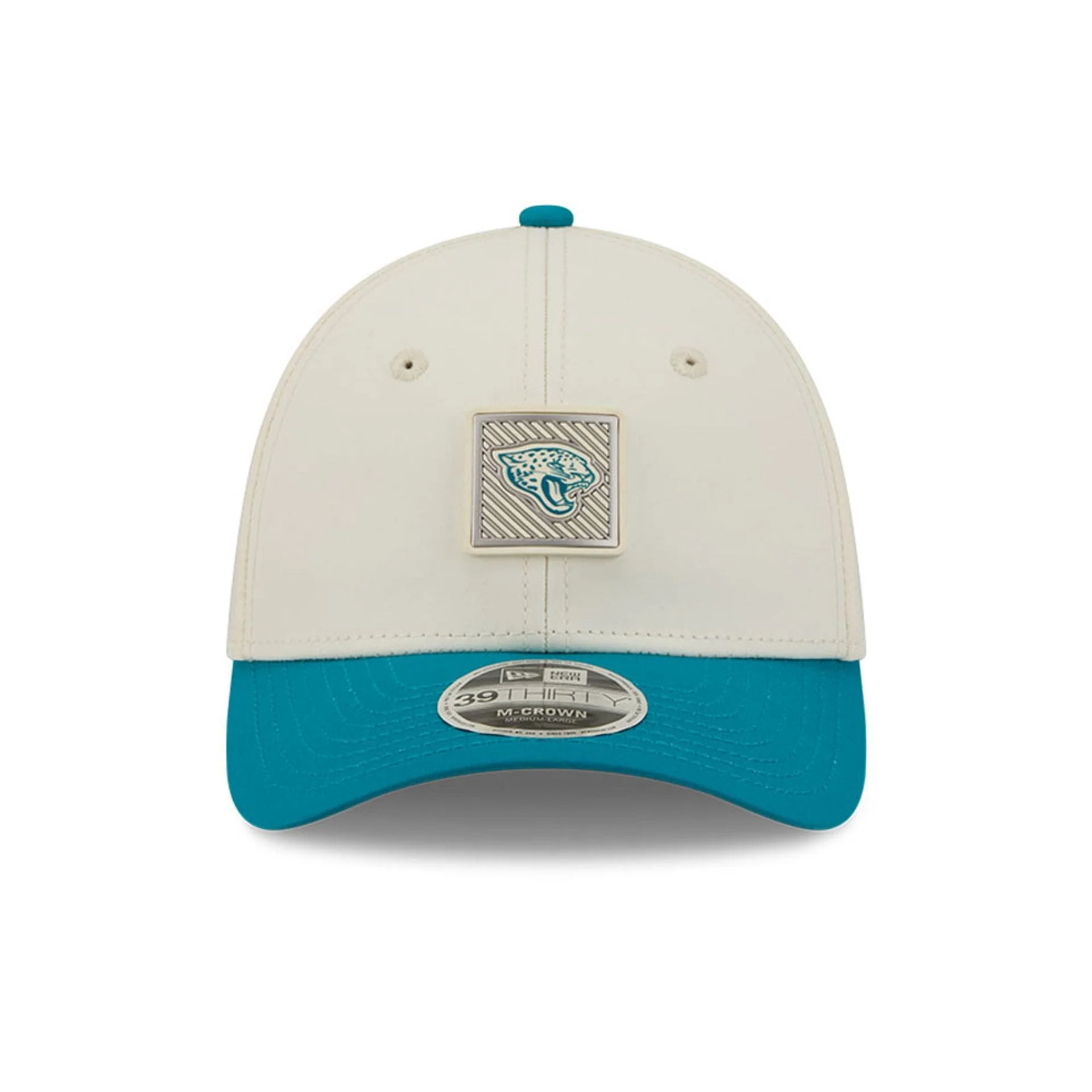 Jaguars NFL Training 2026 White 39THIRTY M-Crown Stretch Fit Cap - Image 2