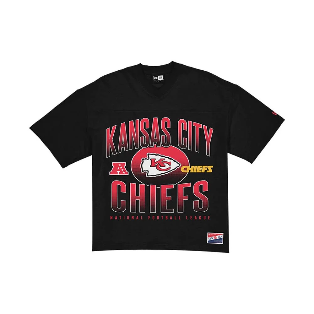 Kansas City Chiefs NFL Black Boxy T-Shirt