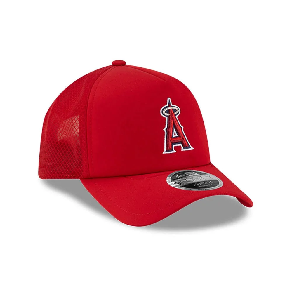 LA Angels MLB Batting Practice 2026 Red 9FORTY Apex Adjustable Cap - Image 3