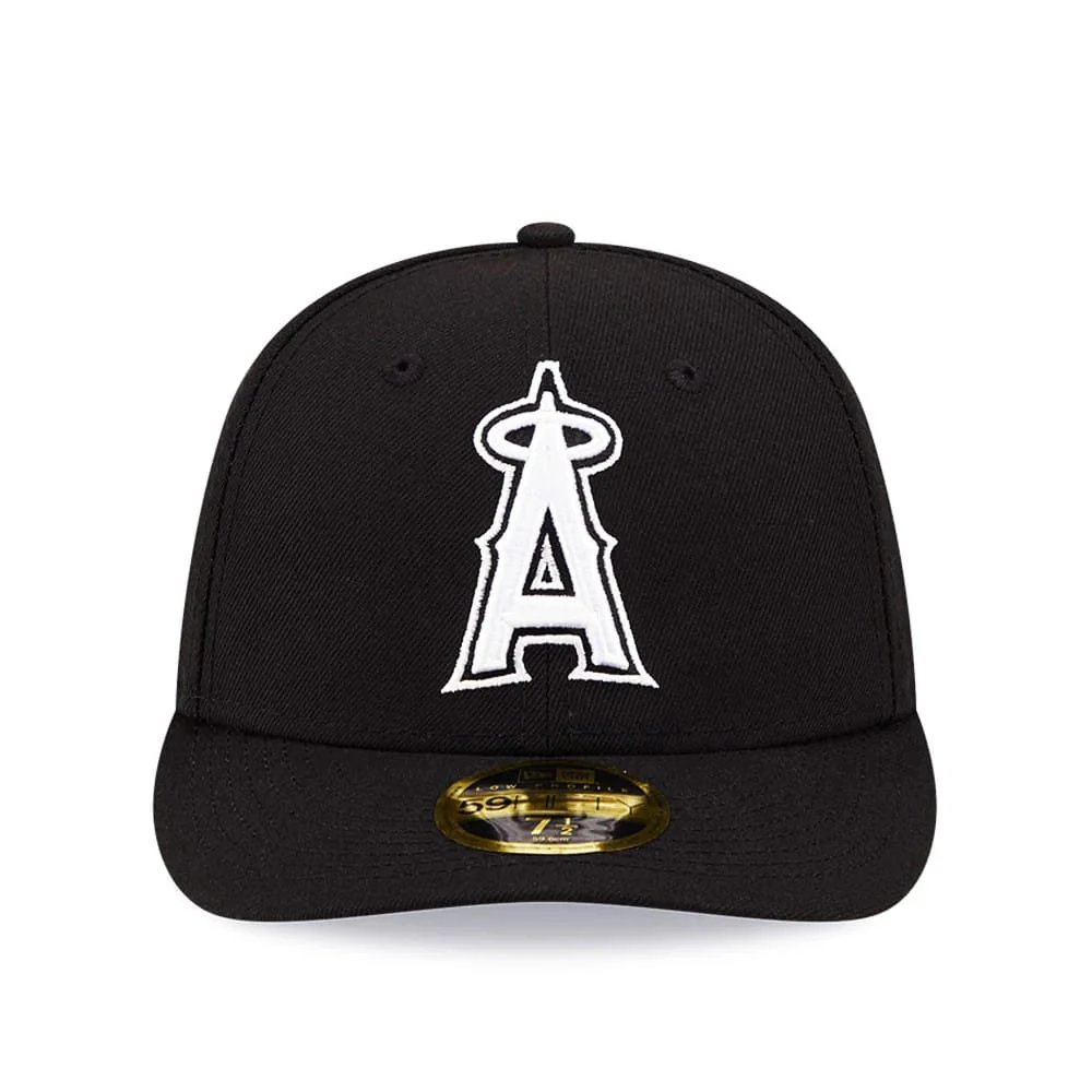 LA Angels MLB Black Low Profile 59FIFTY Fitted Cap - Image 3