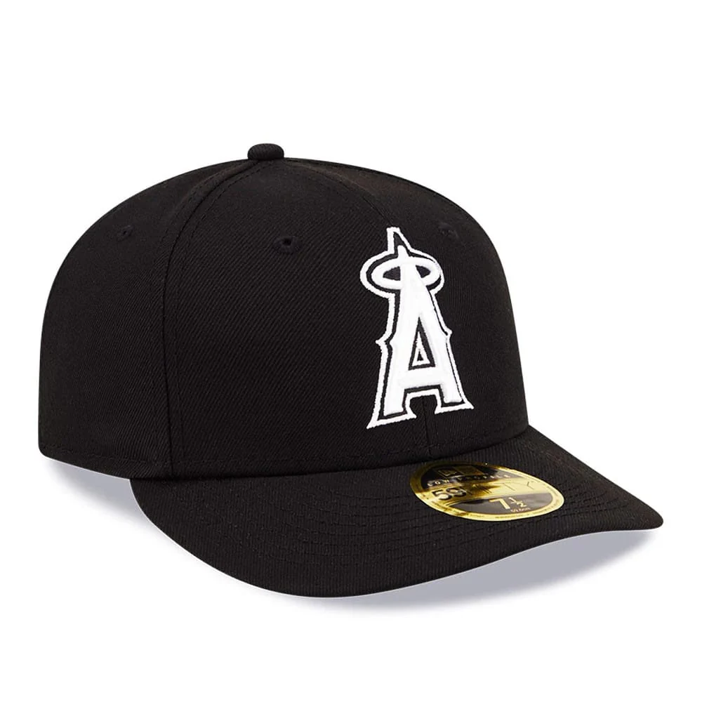 LA Angels MLB Black Low Profile 59FIFTY Fitted Cap - Image 4