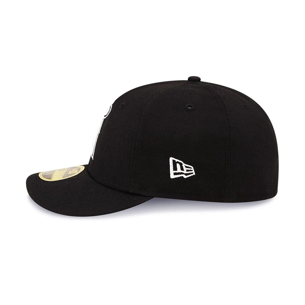 LA Angels MLB Black Low Profile 59FIFTY Fitted Cap - Image 5