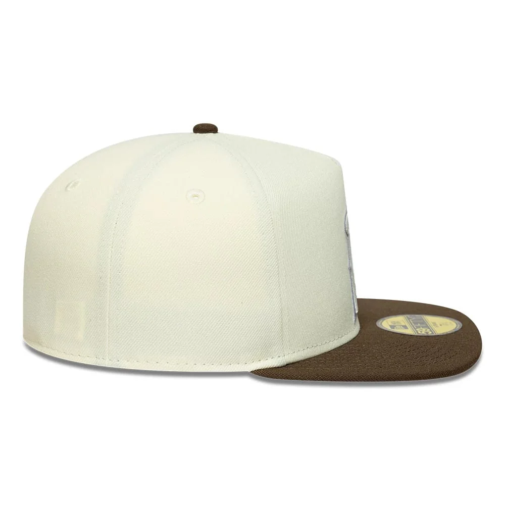 LA Angels MLB Cream 59FIFTY A-Frame Fitted Cap - Image 7