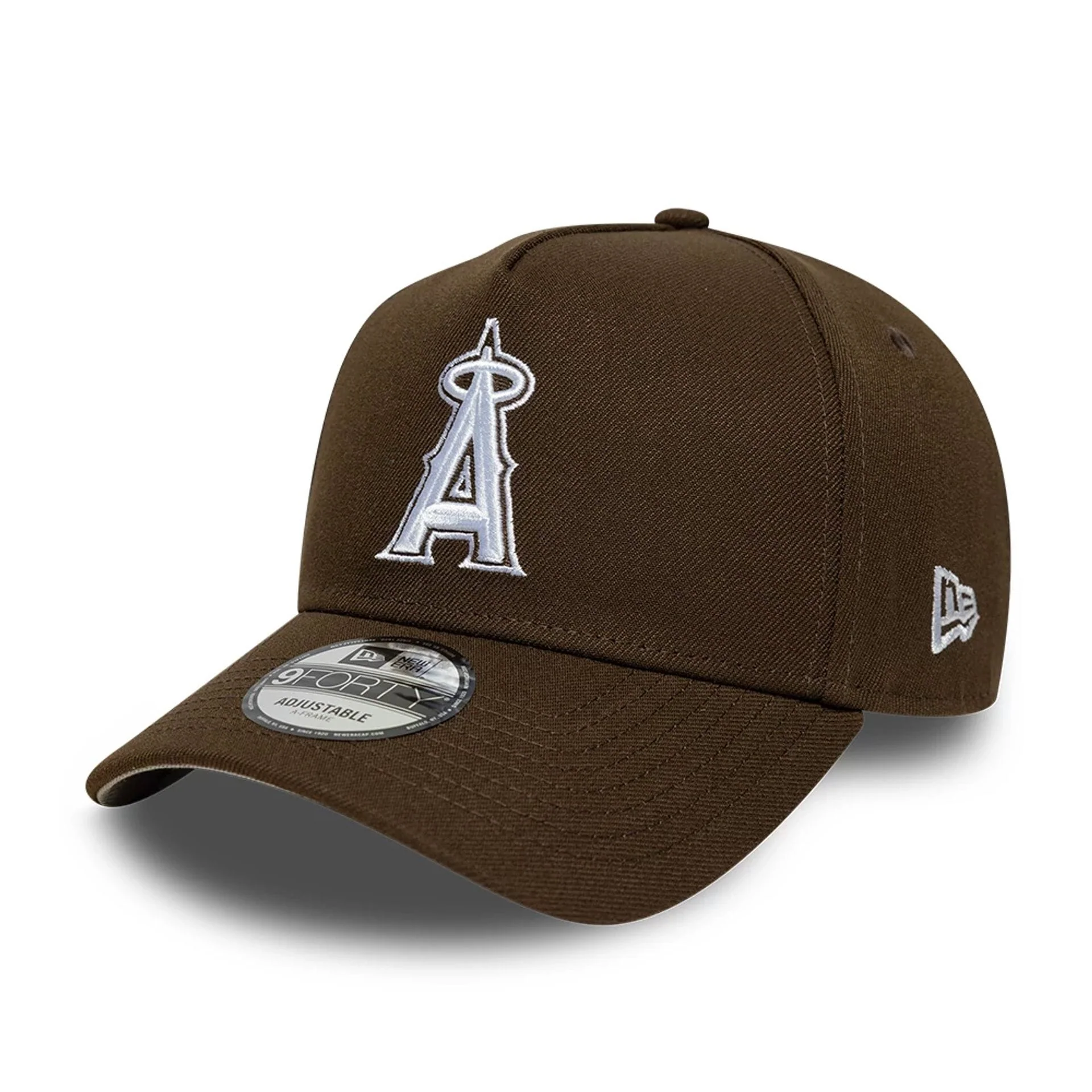 LA Angels MLB Dark Brown 9FORTY A-Frame Adjustable Cap