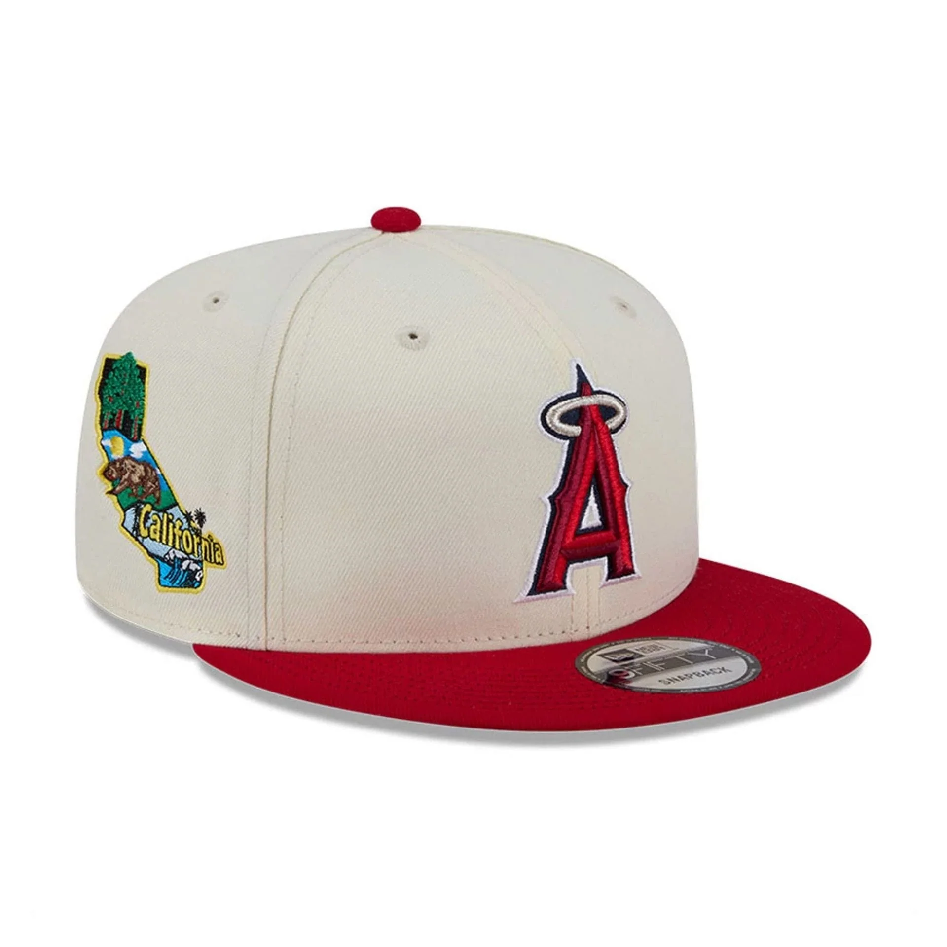 LA Angels MLB Localized White 9FIFTY Snapback Adjustable Cap