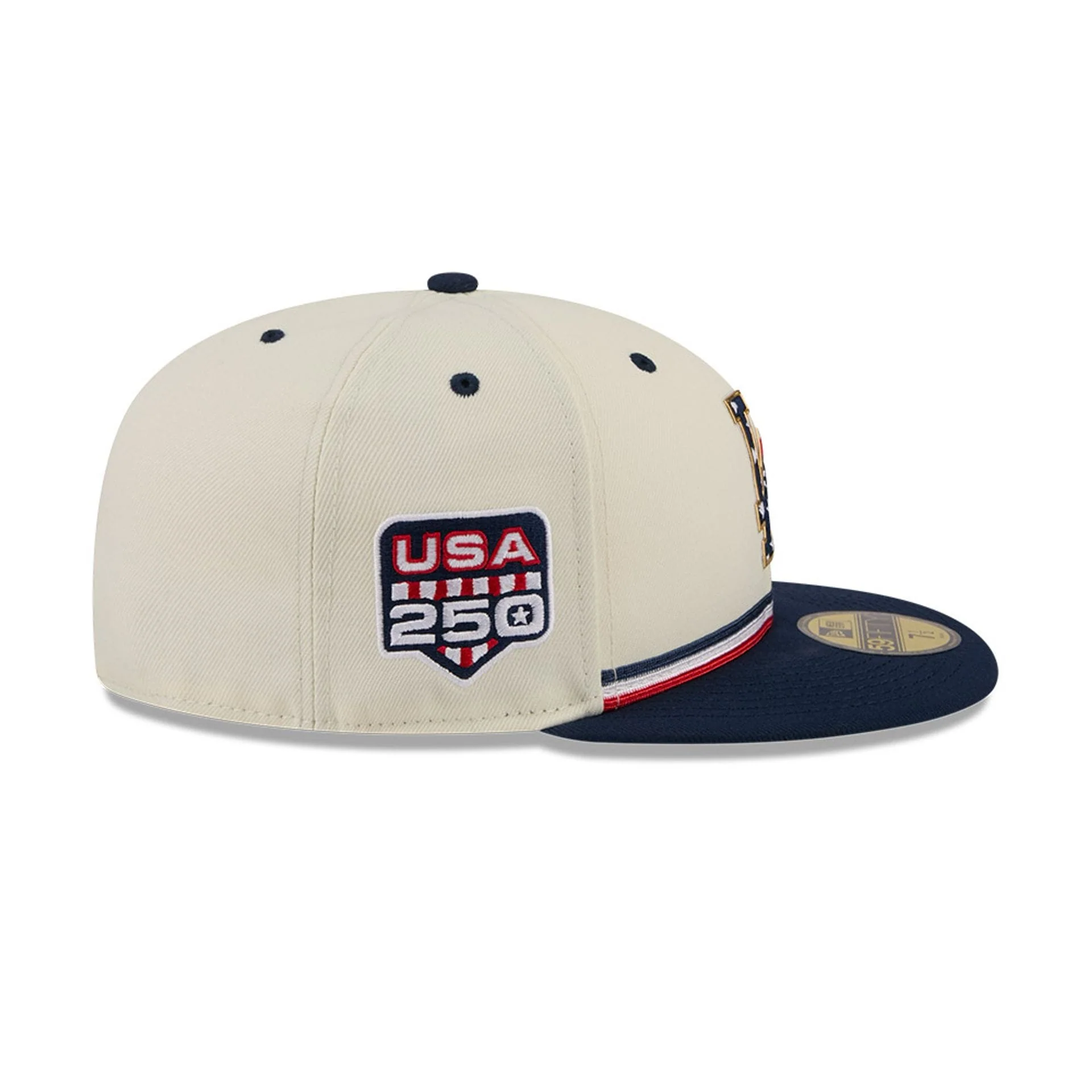 LA Dodgers MLB 4th Of July 2026 Cream 59FIFTY Fitted Cap - Image 4