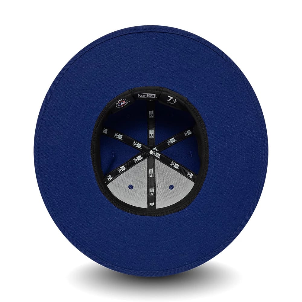 LA Dodgers MLB 6 Panel Dark Blue Fitted Bucket Hat - Image 5