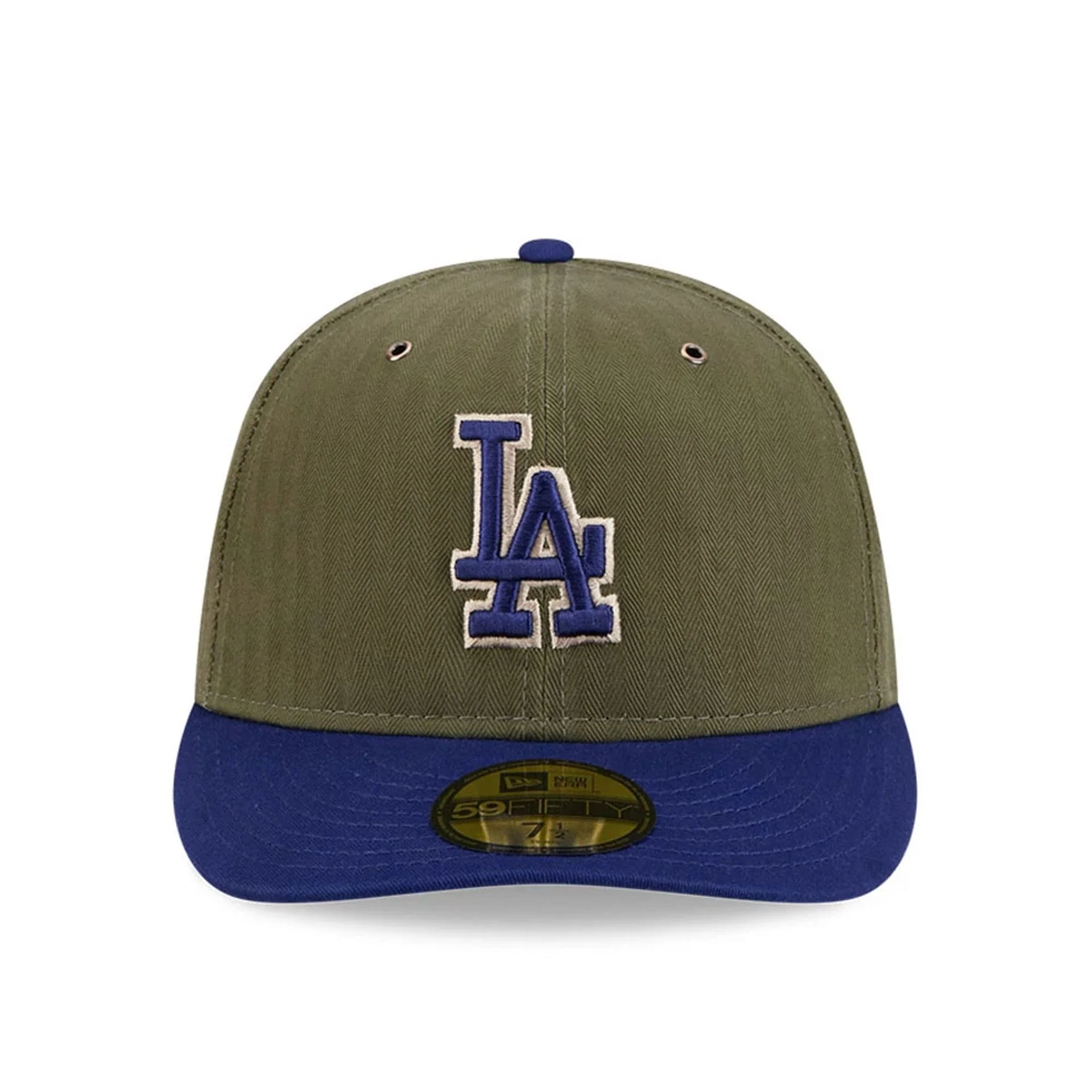 LA Dodgers MLB American Herringbone Green 59FIFTY Fitted Cap - Image 3