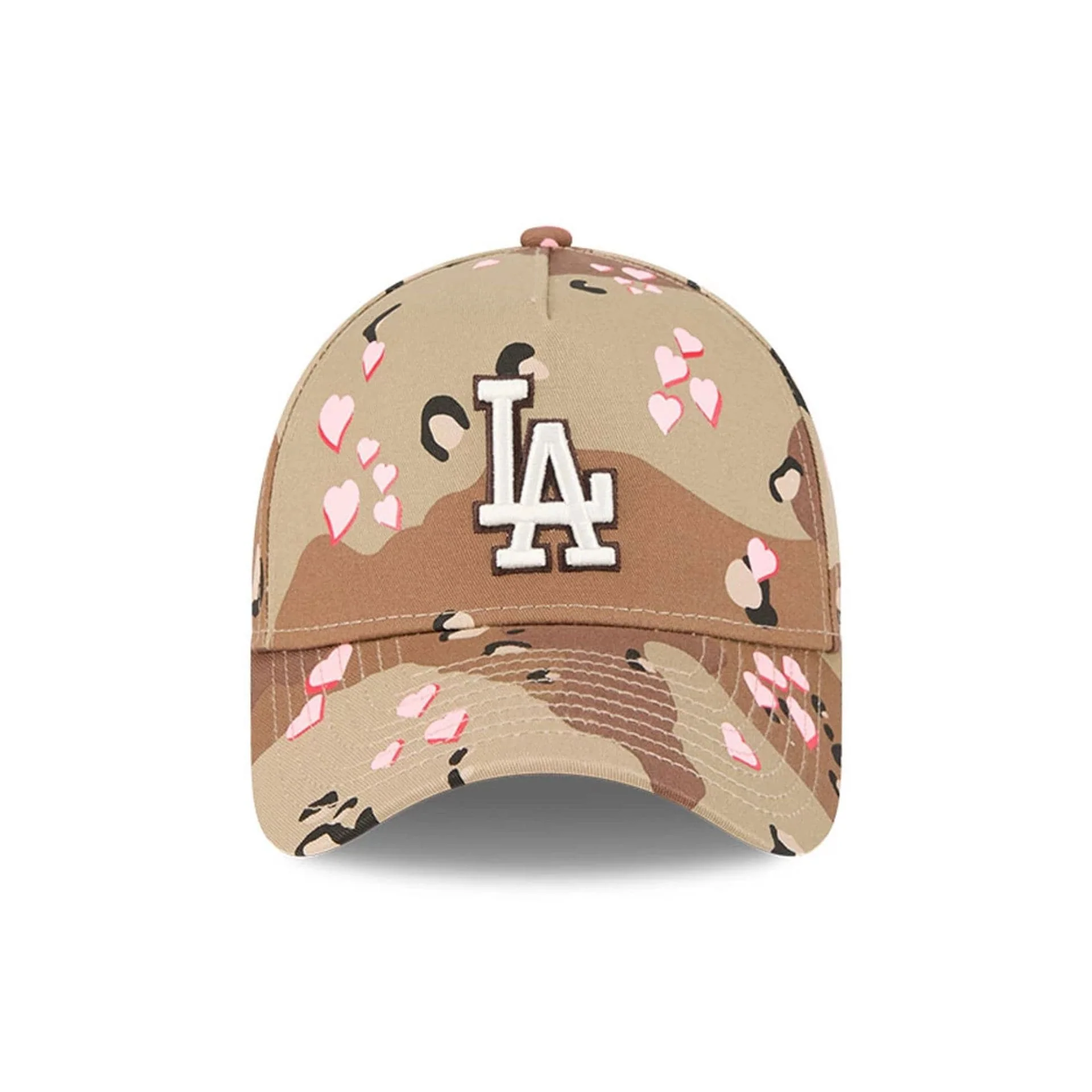 LA Dodgers MLB Camo Hearts Desert Camo 9FORTY A-Frame Adjustable Cap - Image 3