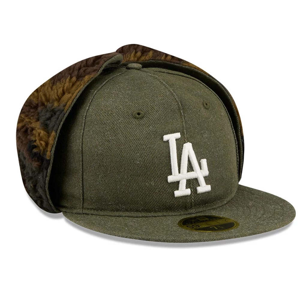 LA Dodgers MLB Camo Open Green Retro Crown 59FIFTY Fitted Cap - Image 4
