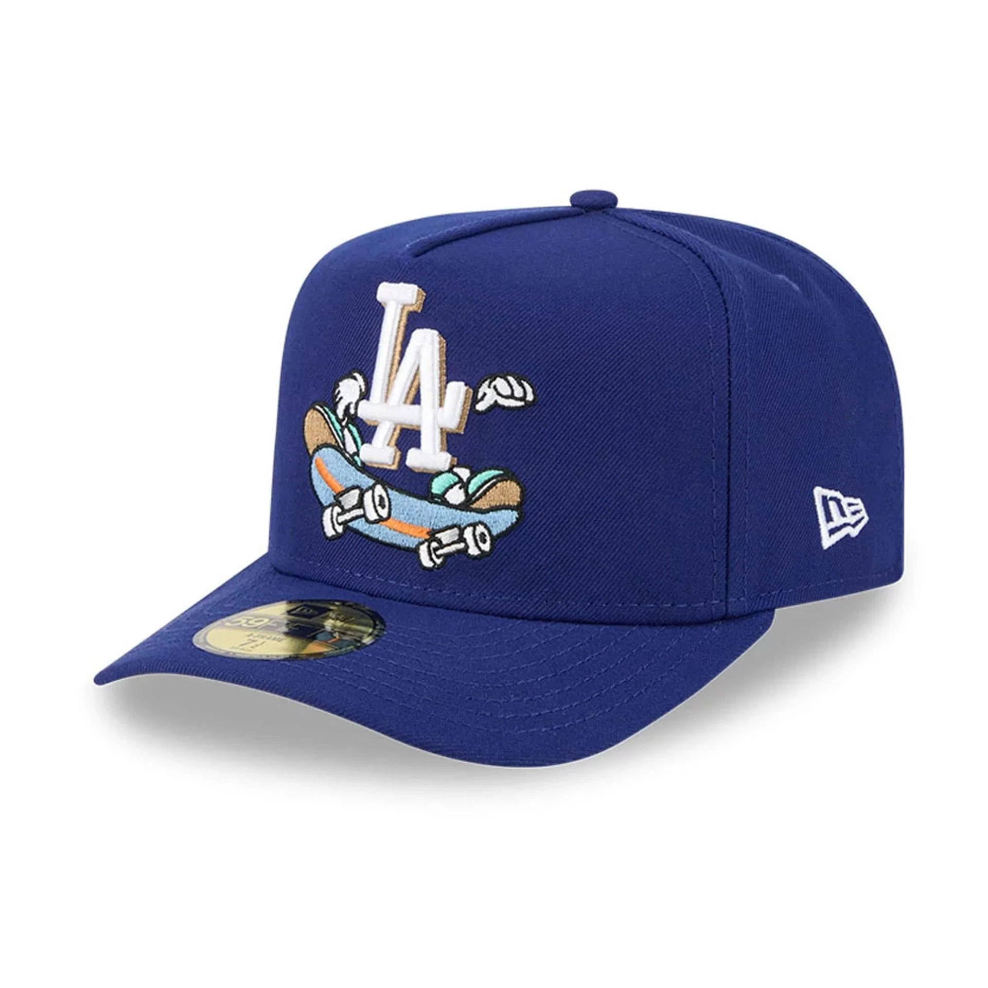LA Dodgers MLB Cartoon Dark Blue 59FIFTY A-Frame Fitted Cap