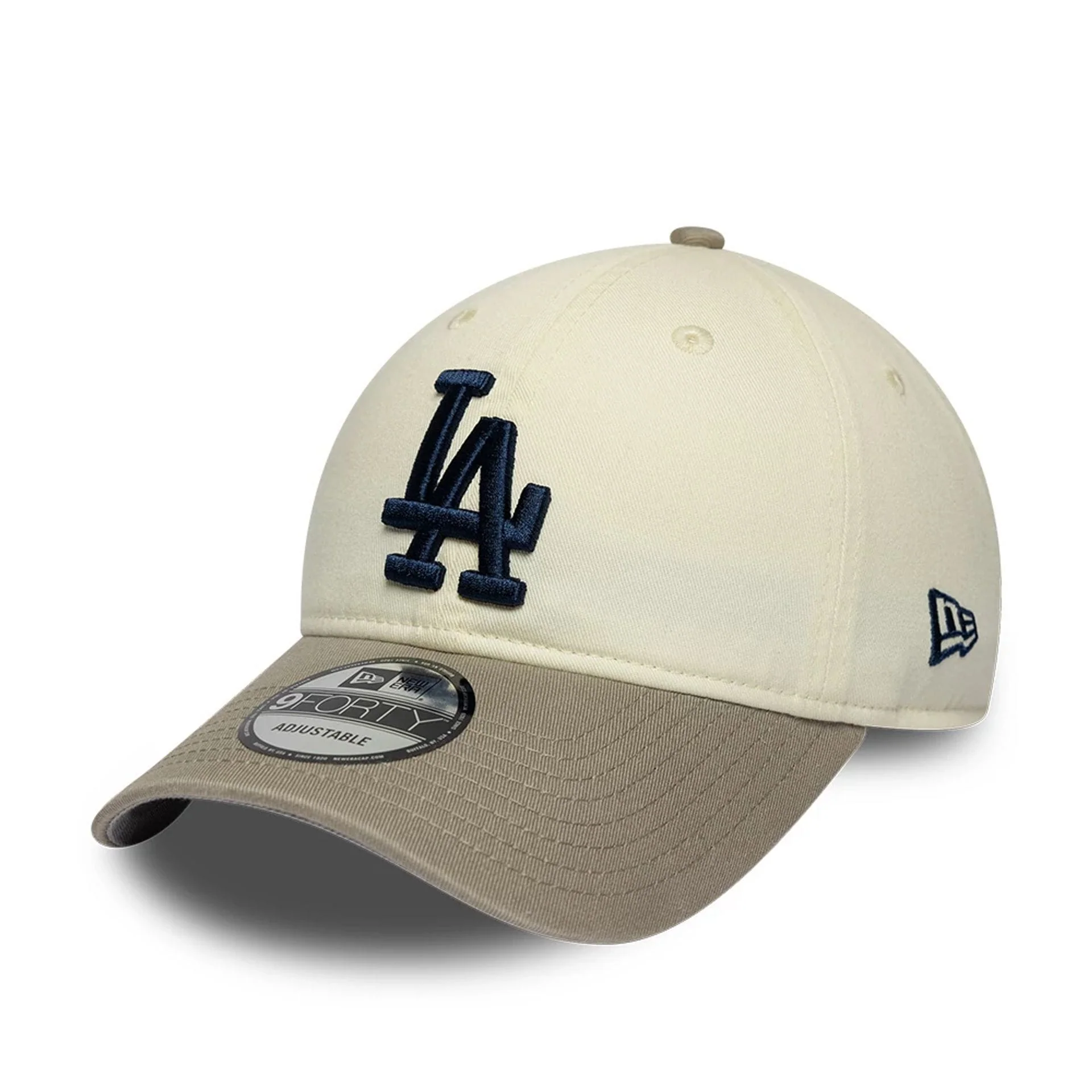 LA Dodgers MLB Cream 9FORTY Unstructured Adjustable Cap