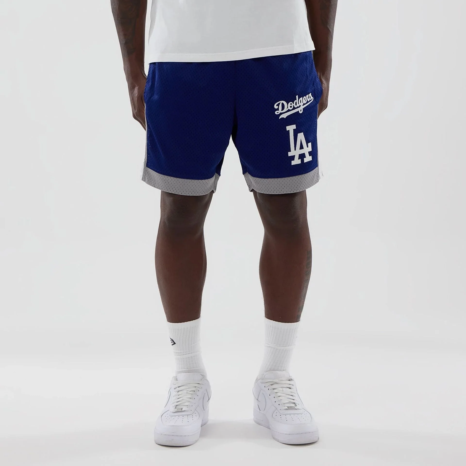 LA Dodgers MLB Dark Blue Mesh Shorts
