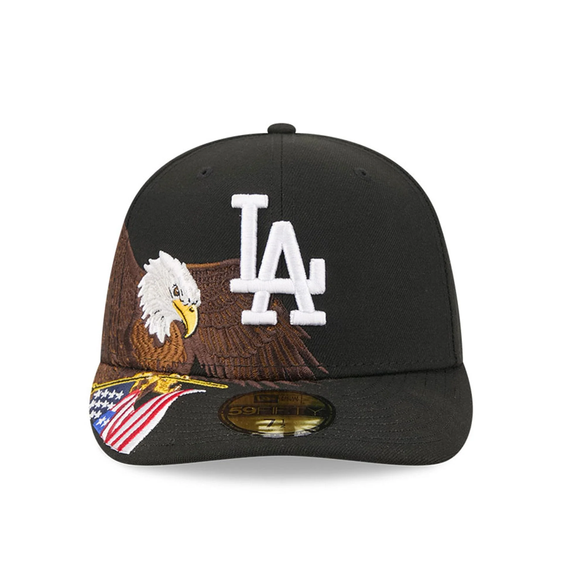 LA Dodgers MLB Eagle Black 59FIFTY Fitted Cap - Image 3