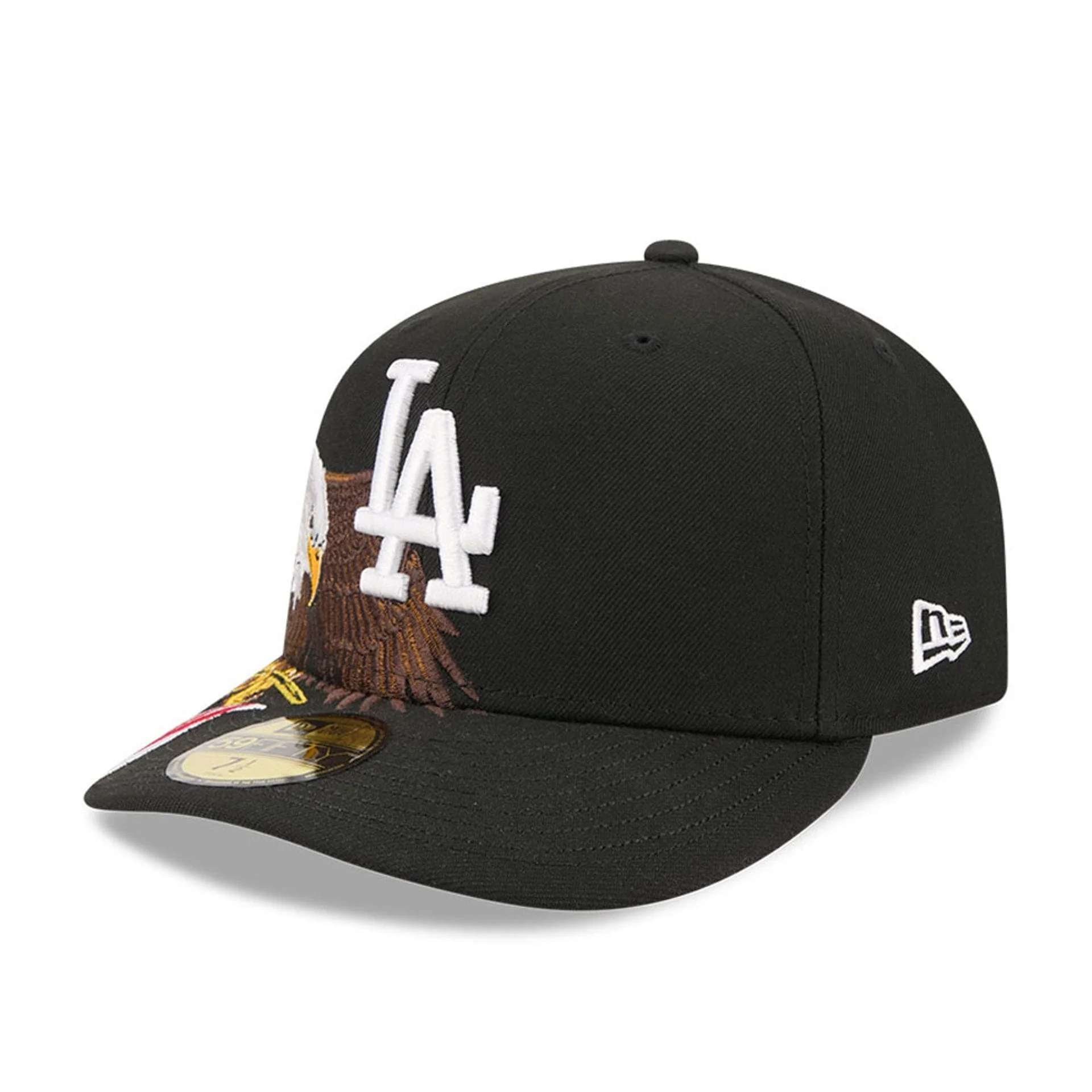 LA Dodgers MLB Eagle Black 59FIFTY Fitted Cap - Image 4