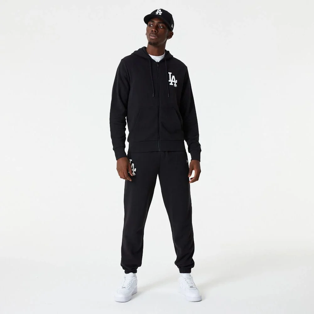 LA Dodgers MLB Essential Black Full Zip Hoodie - Image 7